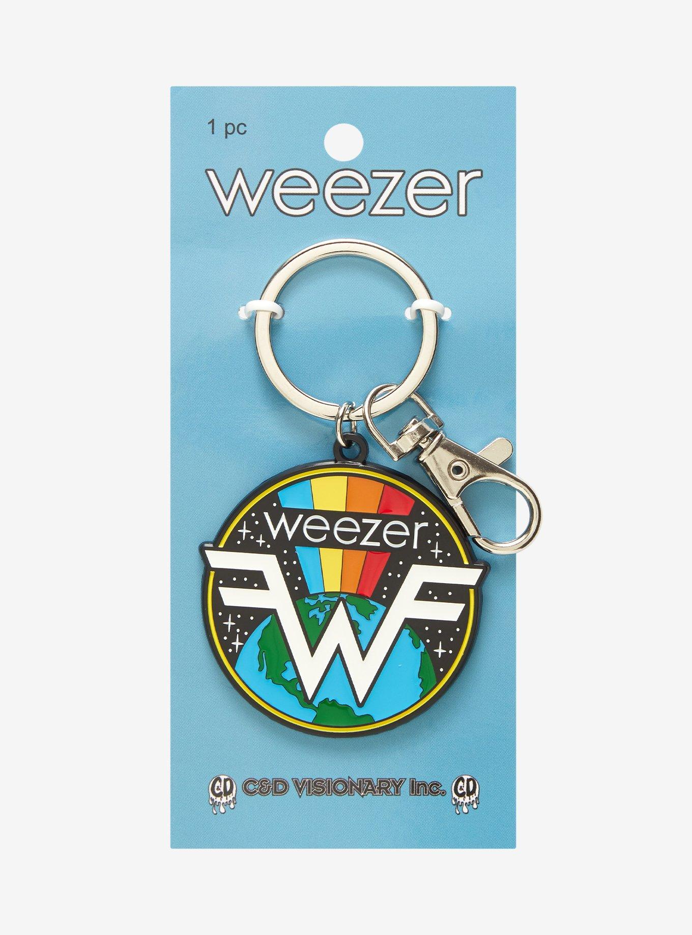 Weezer Globe Rainbow Keychain, , hi-res