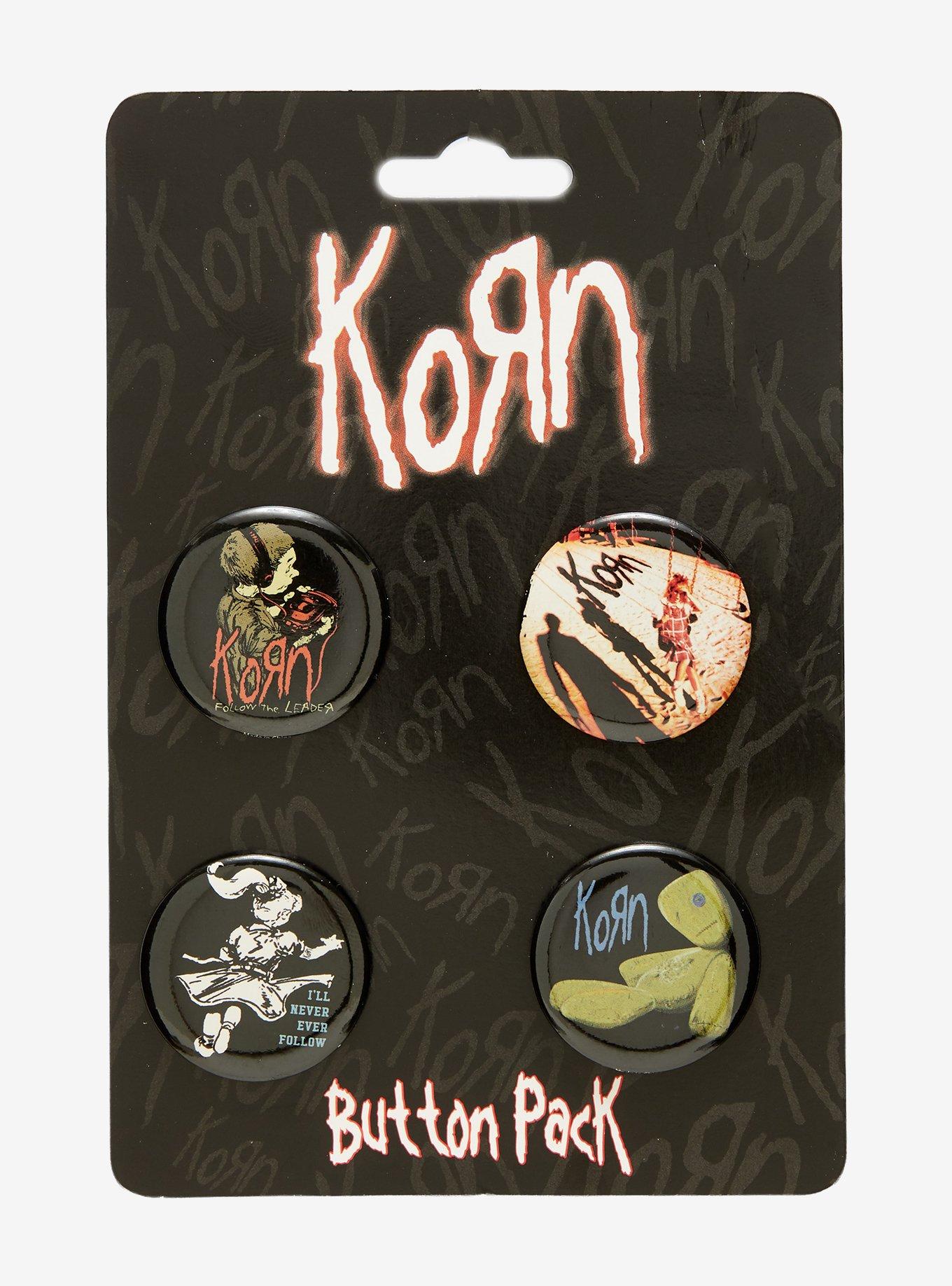 Korn Album Button Set, , hi-res