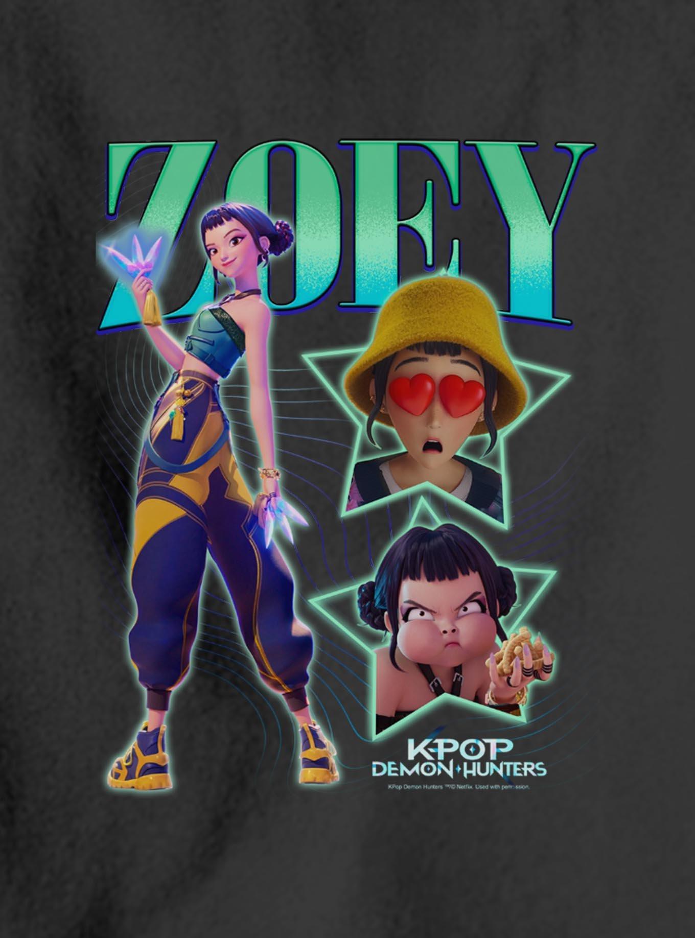KPop Demon Hunters Zoey Star Collage Youth Hoodie, , hi-res