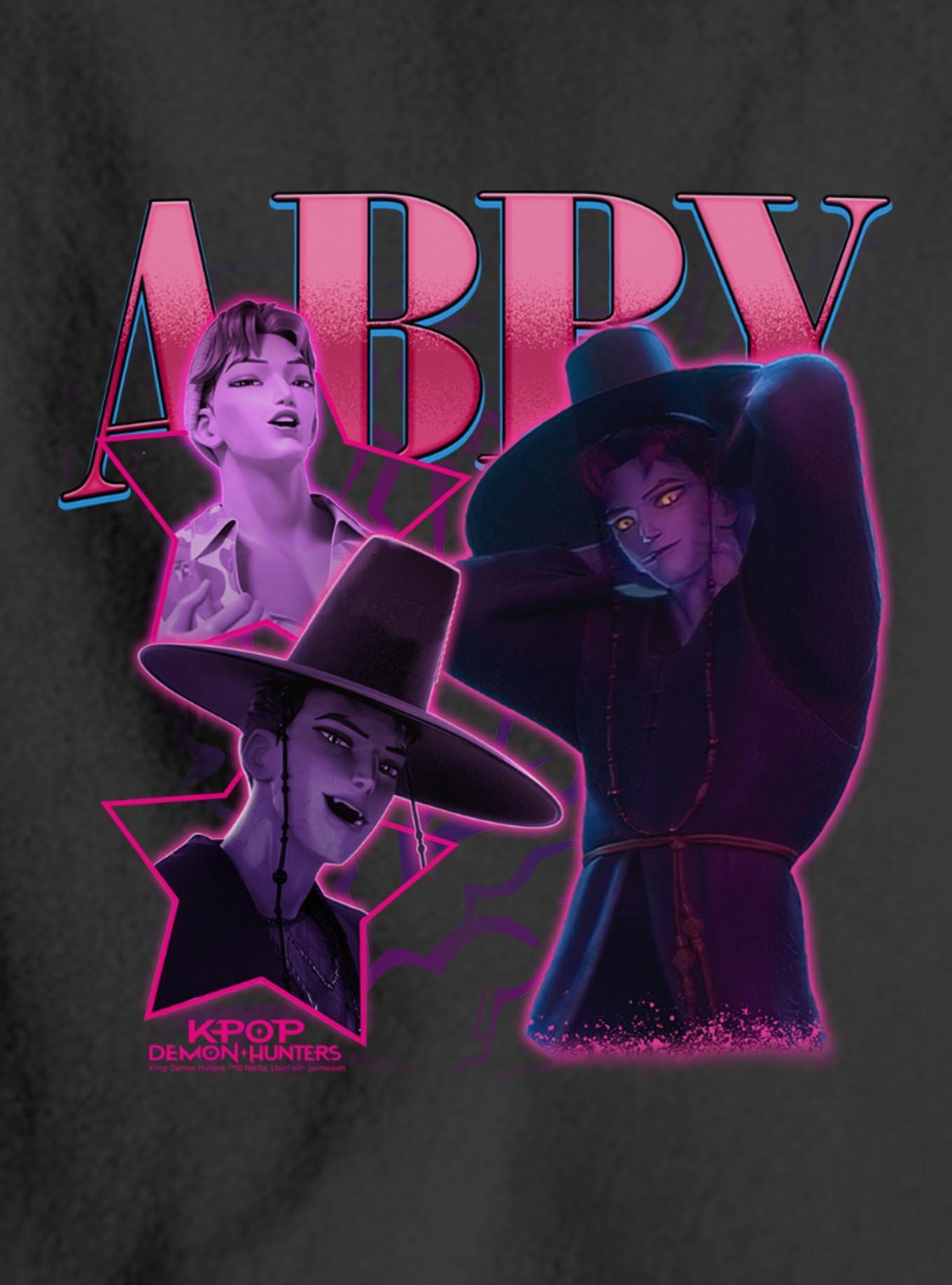 KPop Demon Hunters Saja Boys Abby Collage Youth Hoodie, , hi-res