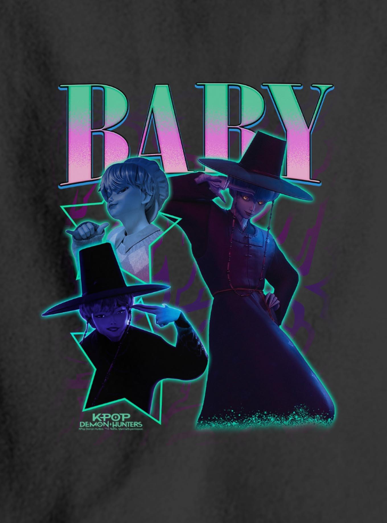 KPop Demon Hunters Saja Boys Baby Collage Youth Hoodie, , hi-res