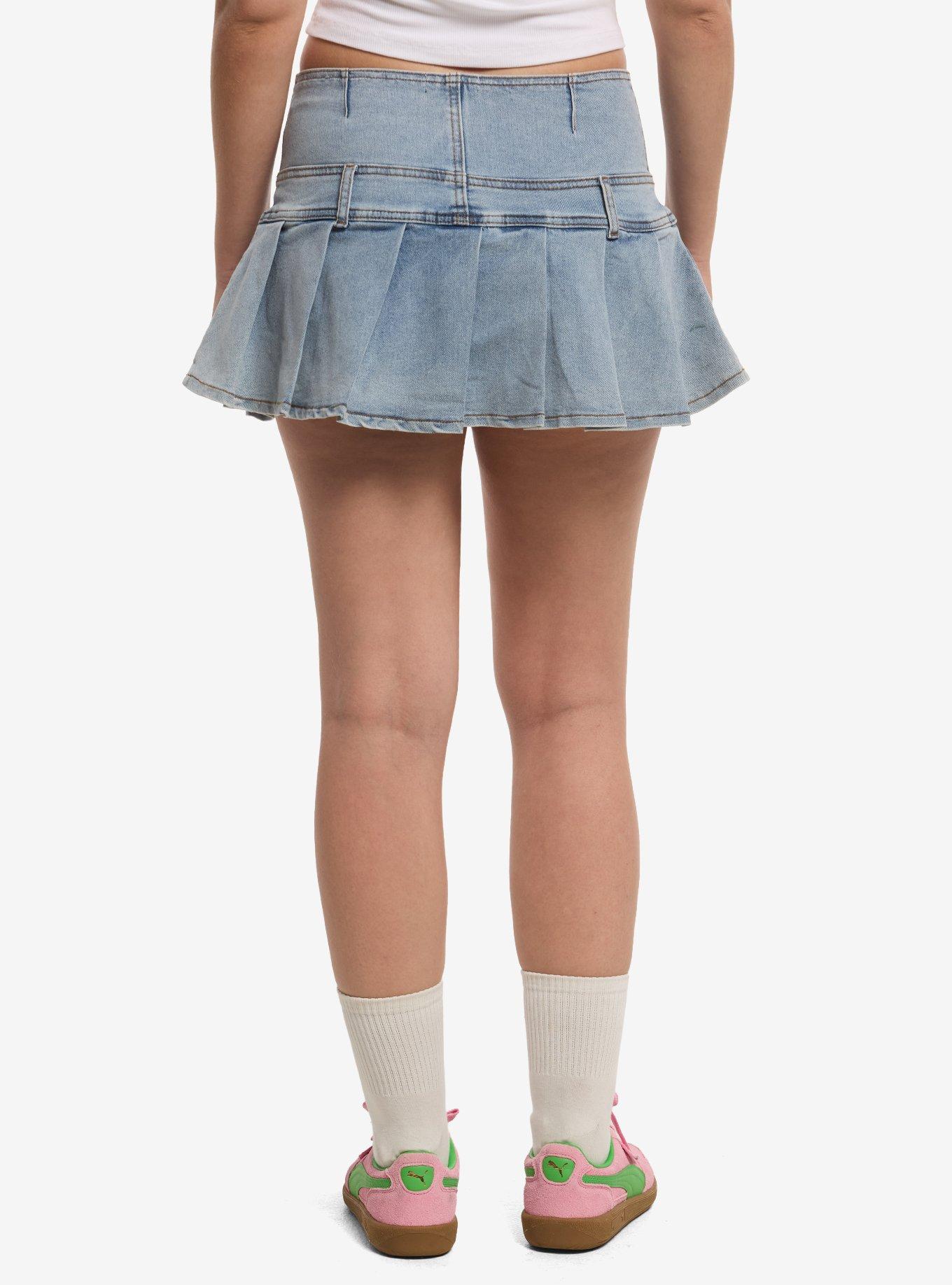 Thorn & Fable Pleated Mini Skort With Fairy Frog Plush Charm, , hi-res