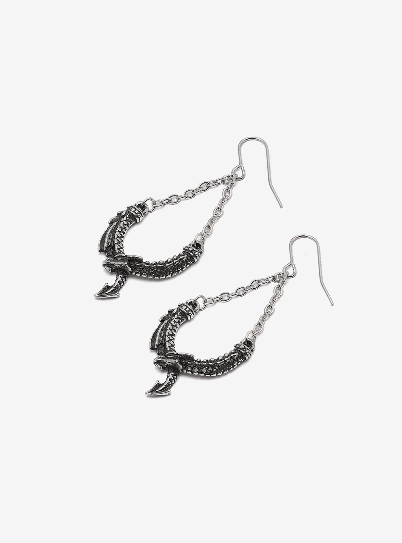 Alchemy of England Dragon's Lure Dropper Earrings, , hi-res