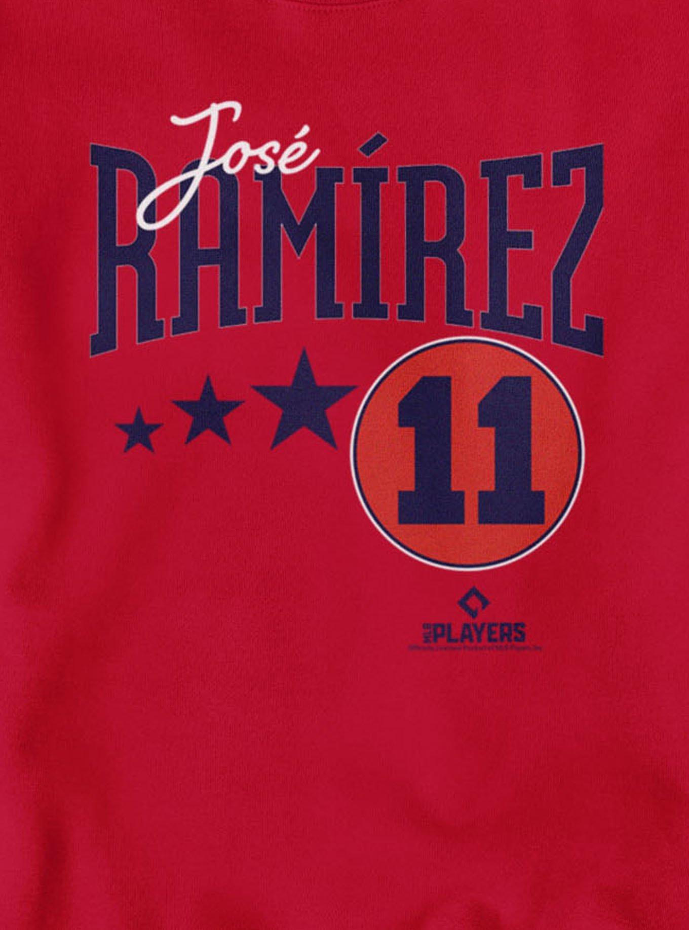MLB Jose Ramirez Cleveland Guardians Circle 11 Sweatshirt, , hi-res
