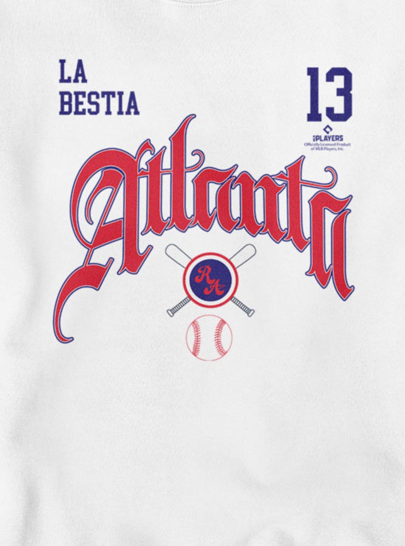 MLB Ronald Acuna Jr. Atlanta La Bestia 13 Sweatshirt, , hi-res