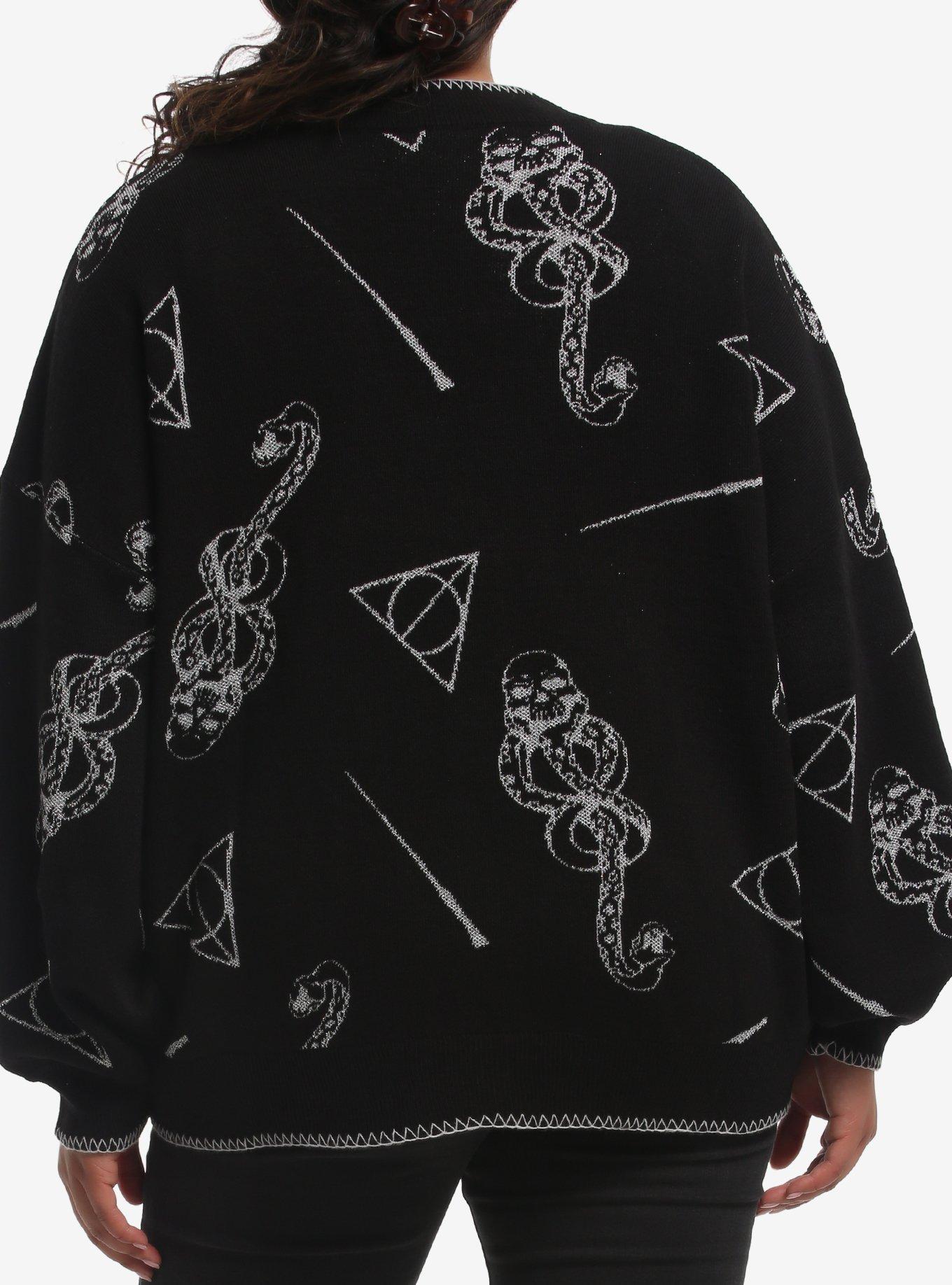 Harry Potter Silver Icons Girls Cardigan Plus Size, MULTI, alternate - view 3