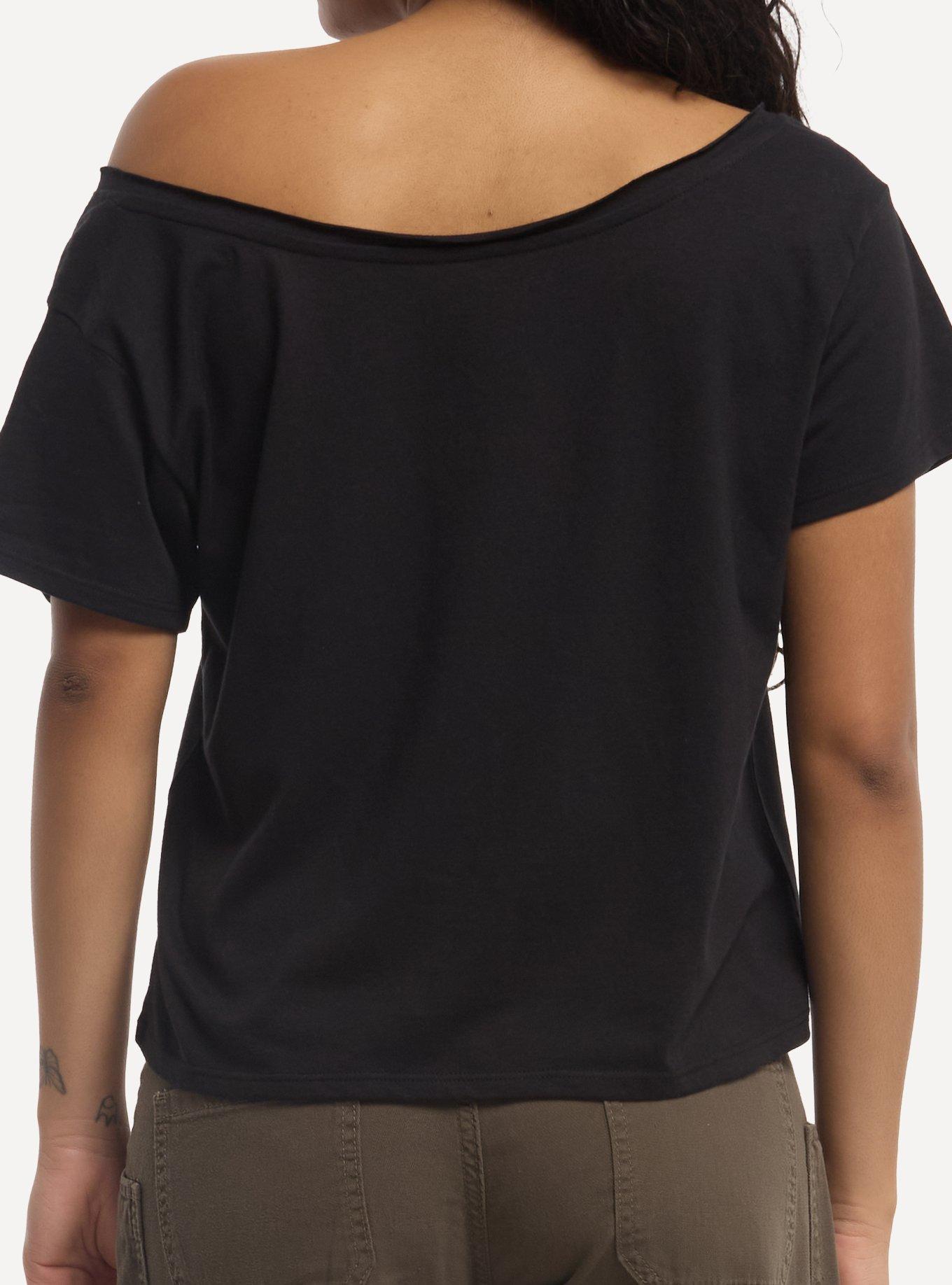 Crescent City Light It Up Girls Off-Shoulder T-Shirt, MULTI, alternate - view 3