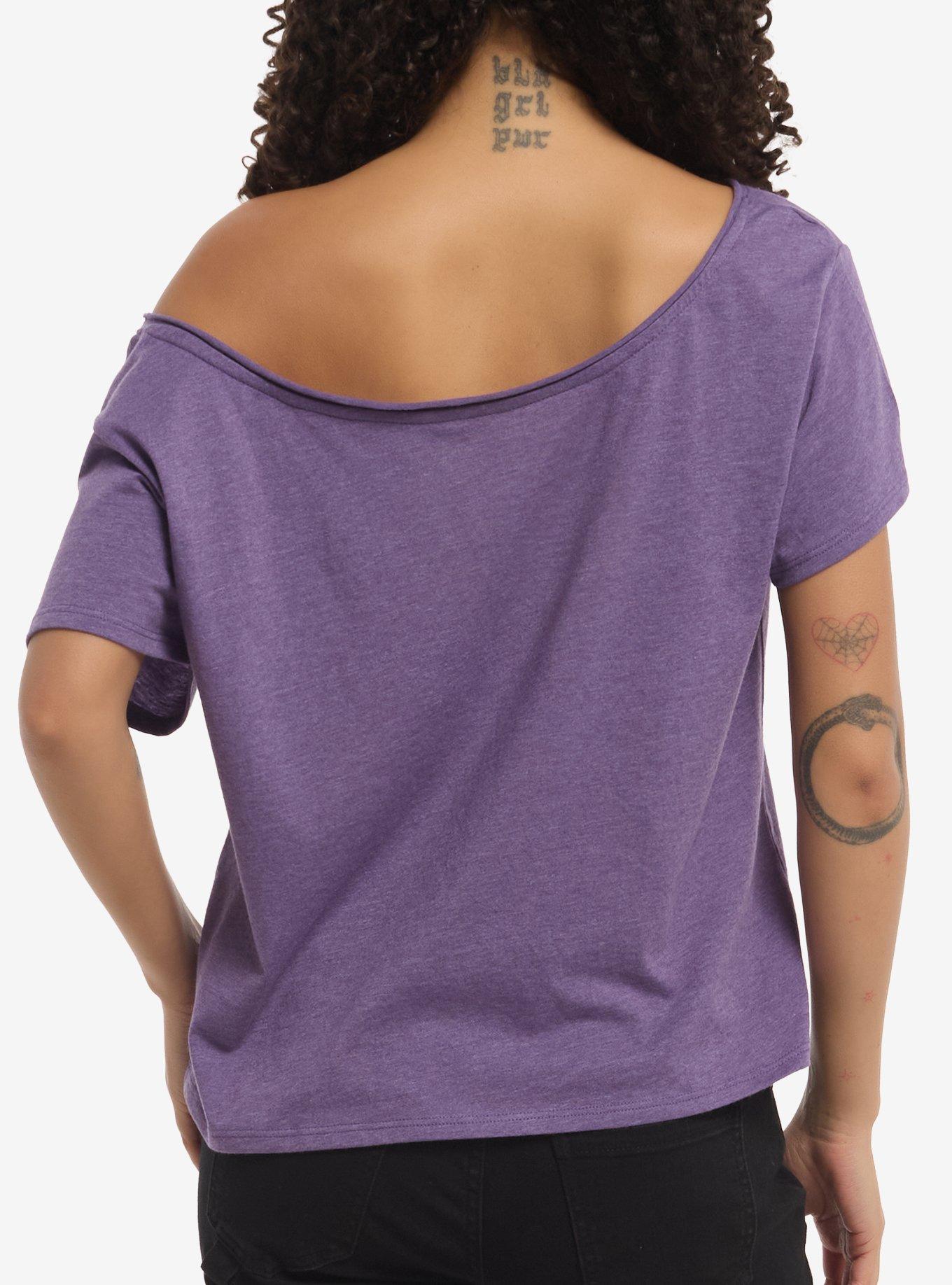 A Court Of Thorns And Roses Rhysand Girls Off-Shoulder T-Shirt, BLACK, alternate - view 3