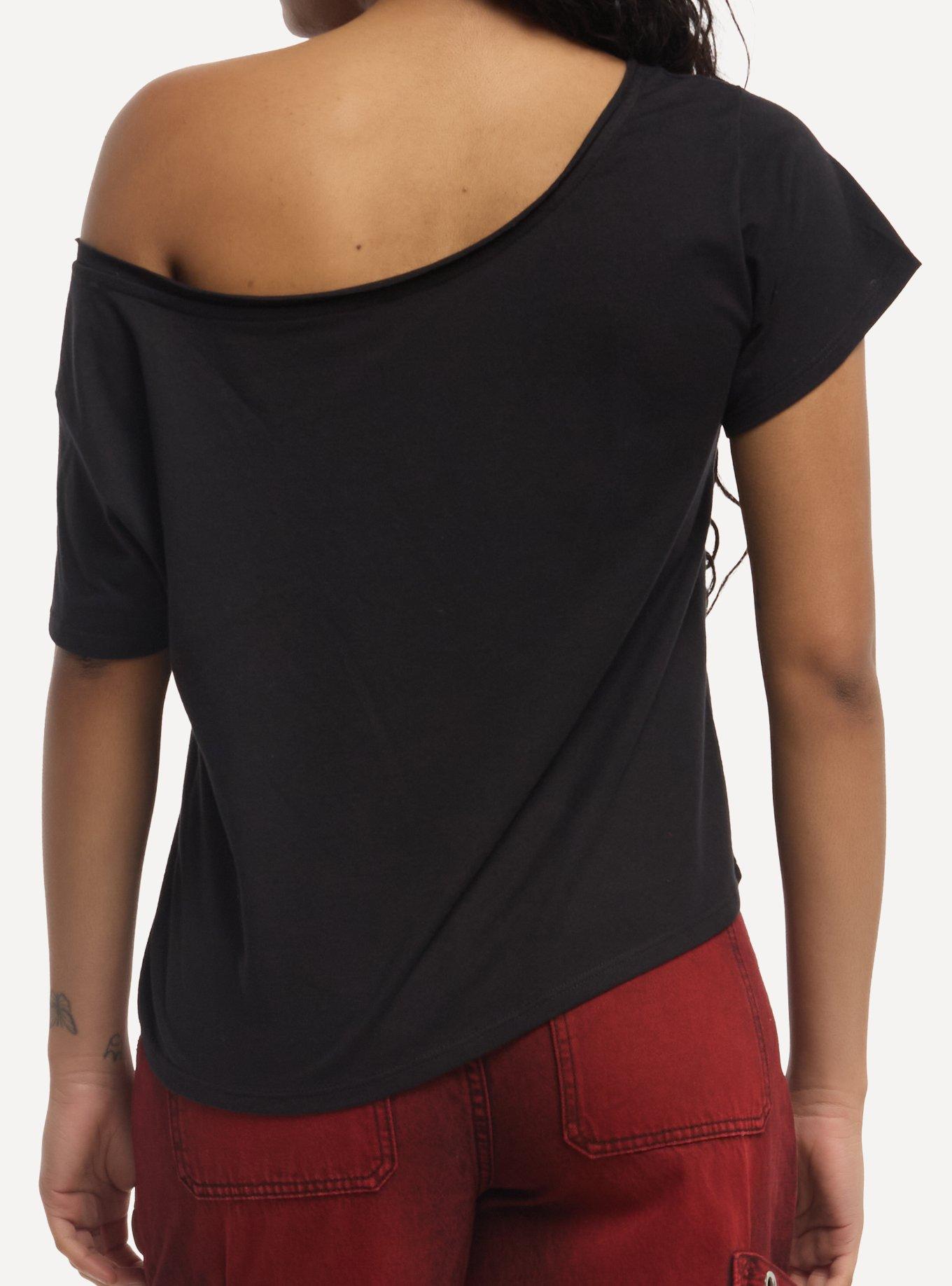 A Court Of Thorns And Roses Cassian Girls Off-Shoulder T-Shirt, RED, alternate - view 3