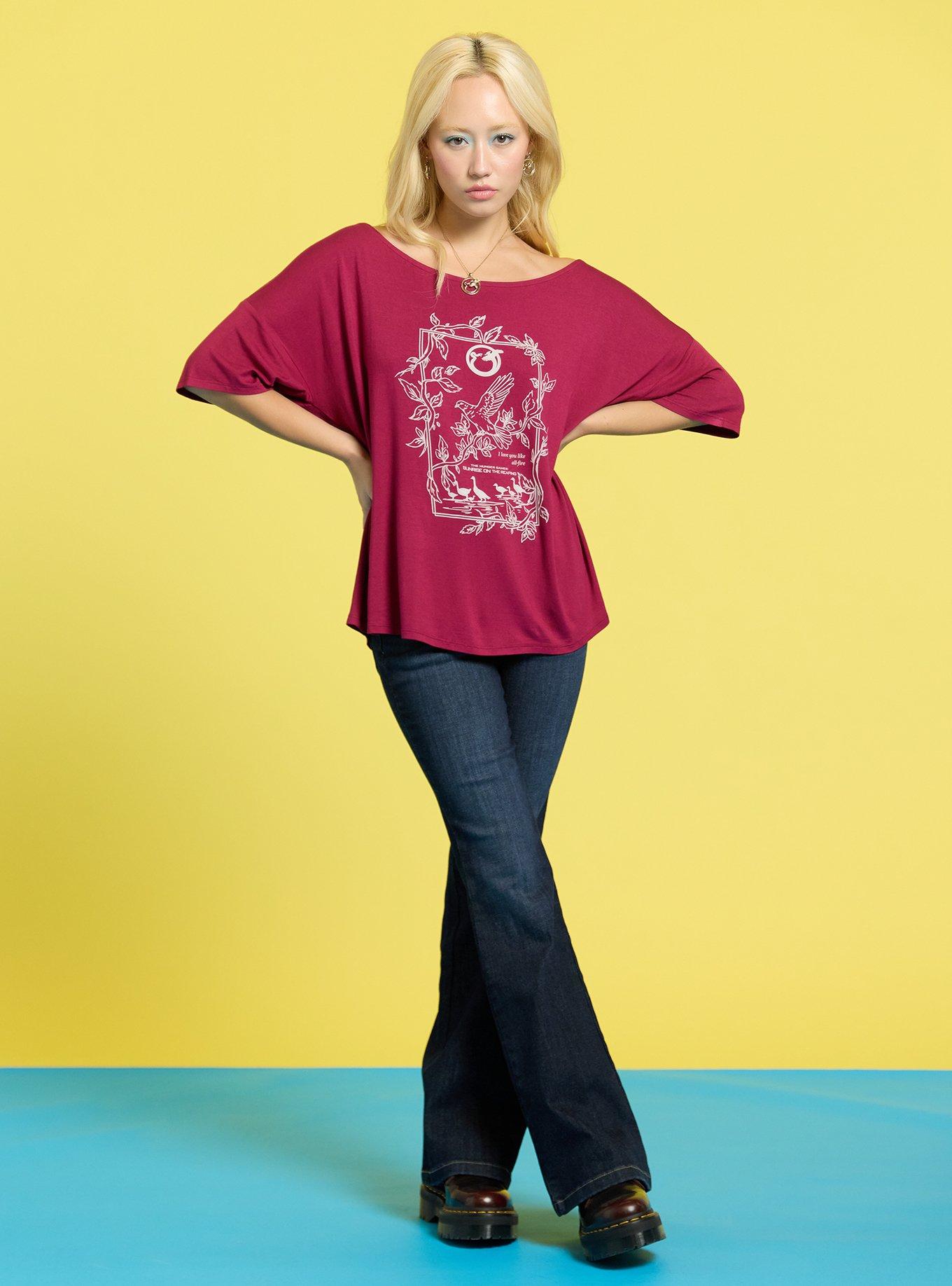 The Hunger Games: Sunrise On The Reaping Lenore Dove Girls Off-Shoulder Top, SILVER, alternate - view 2