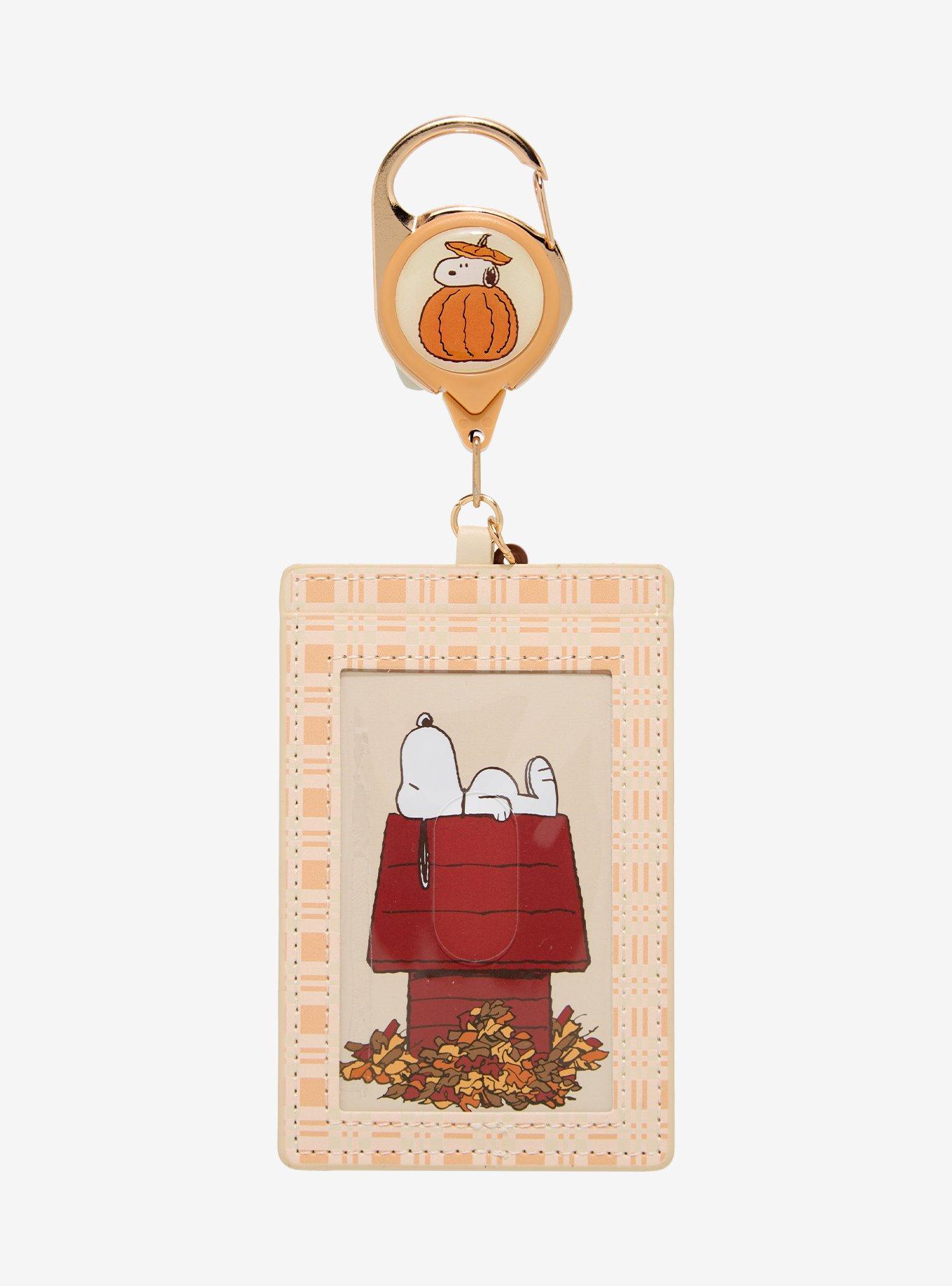 Peanuts Snoopy Autumn Leaf Pile Retractable Lanyard, , alternate - view 3