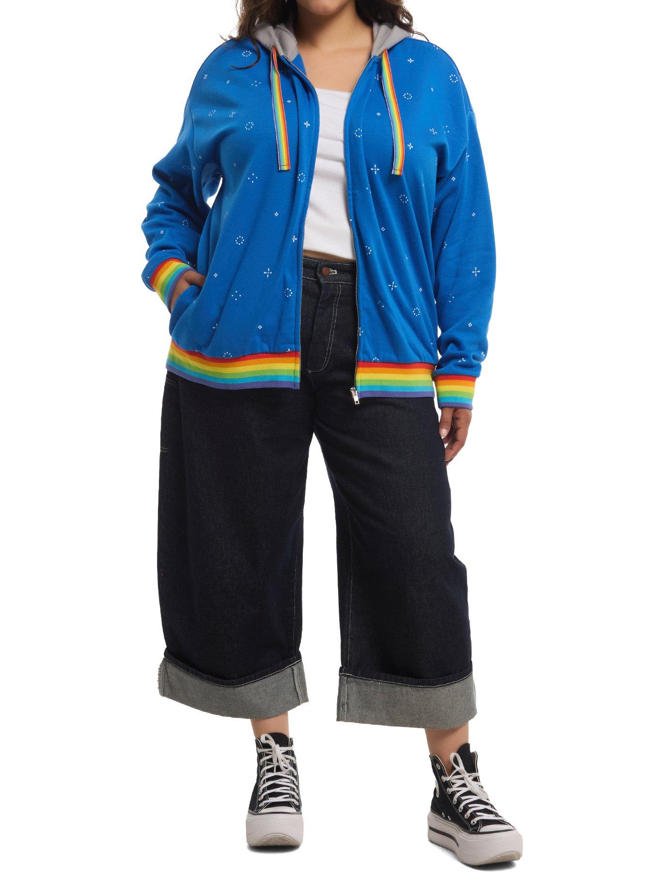 Nyan Cat Plush Ears Girls Hoodie Plus Size, MULTI, alternate - view 3