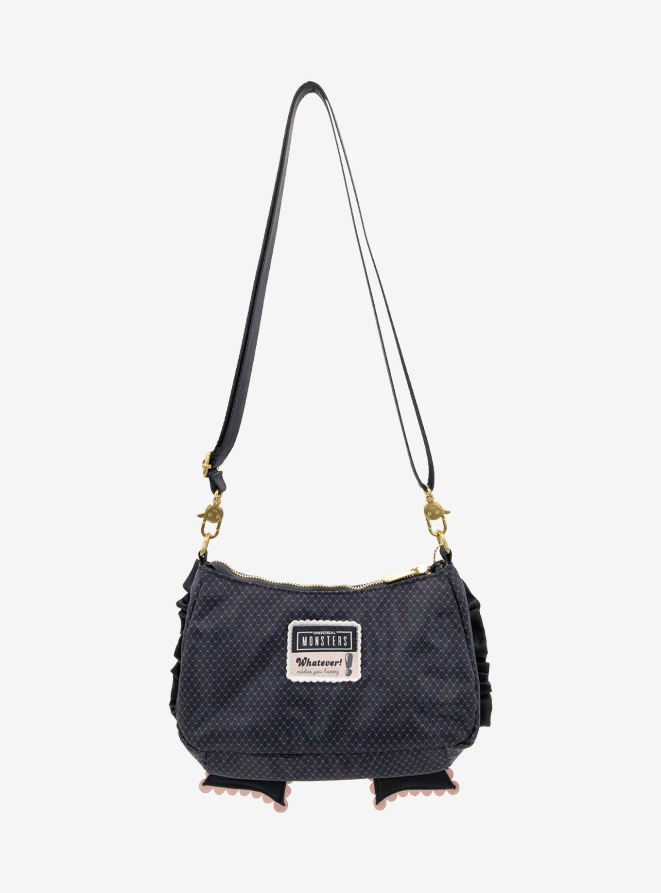 Whatever! Makes You Happy x Universal Monsters Coquette Frankie & Bride Bow Crossbody Bag, , alternate - view 3