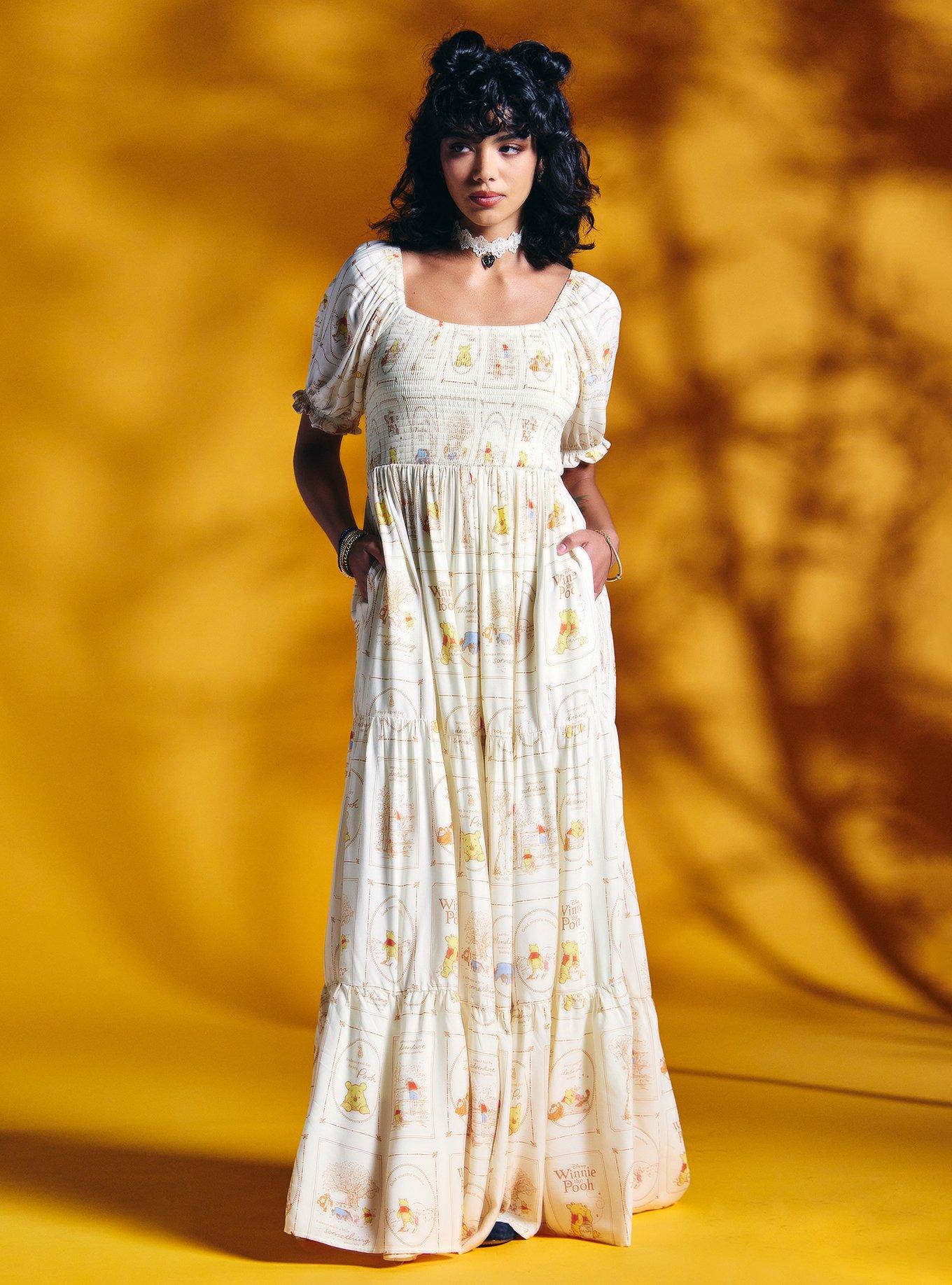 Her Universe Disney Winnie The Pooh Portrait Tiered Maxi Dress, MULTI, alternate - view 2