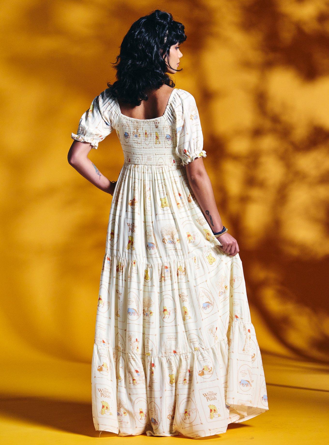 Her Universe Disney Winnie The Pooh Portrait Tiered Maxi Dress, MULTI, alternate - view 3