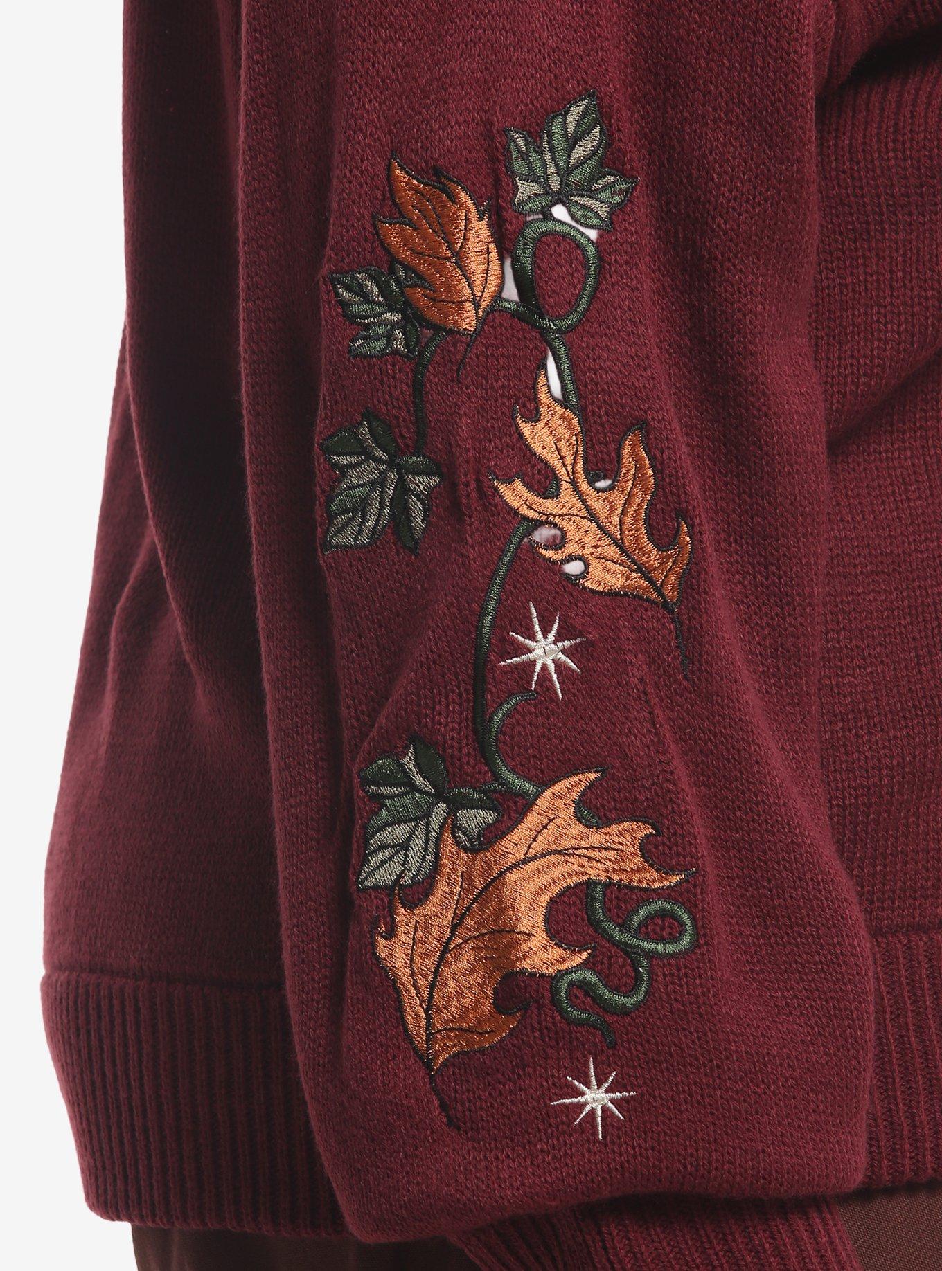 Over The Garden Wall Fall Icons Girls Cardigan Plus Size, MAROON, alternate - view 4