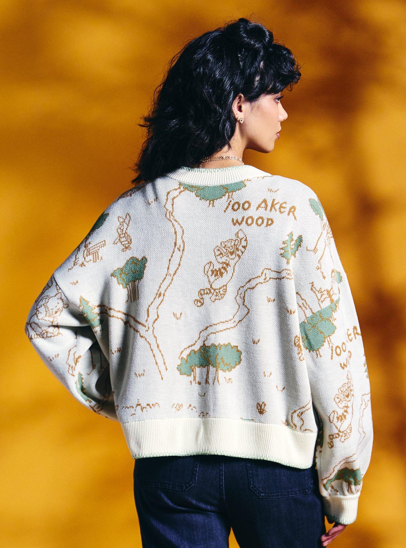 Her Universe Disney Winnie The Pooh Hundred Acre Wood Girls Cardigan, BEIGE, alternate - view 3
