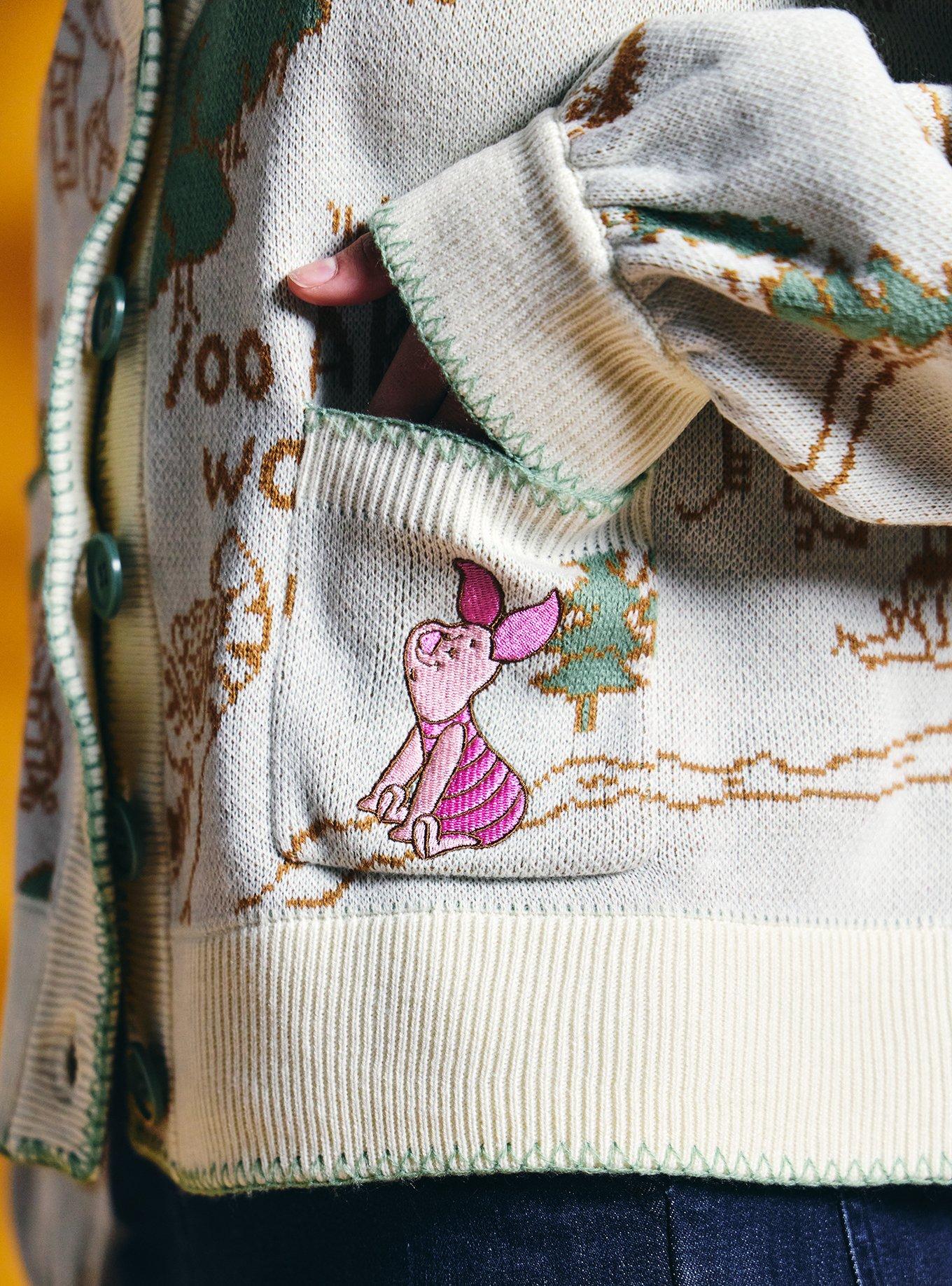 Her Universe Disney Winnie The Pooh Hundred Acre Wood Girls Cardigan, BEIGE, alternate - view 4