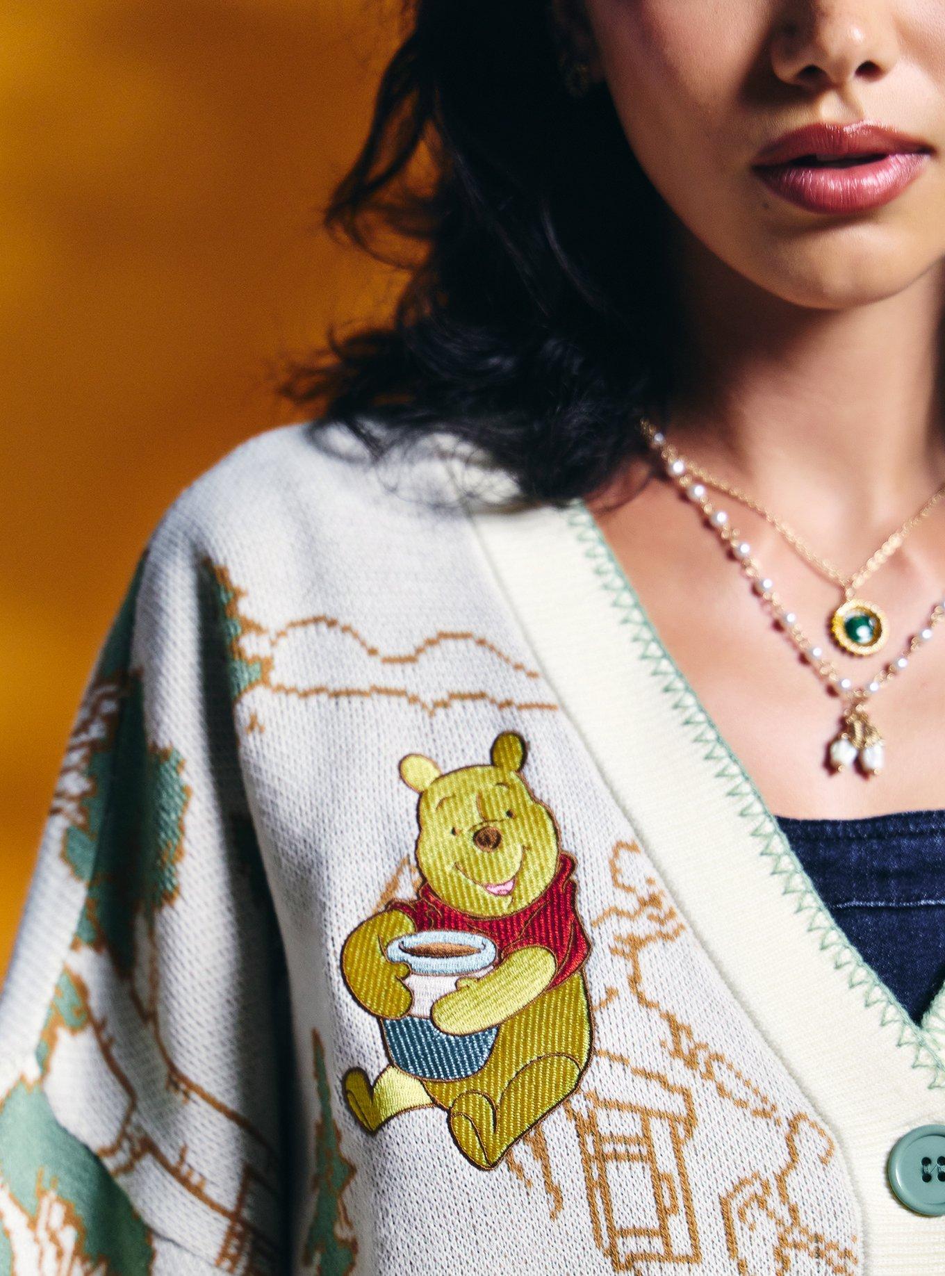 Her Universe Disney Winnie The Pooh Hundred Acre Wood Girls Cardigan, BEIGE, alternate - view 5
