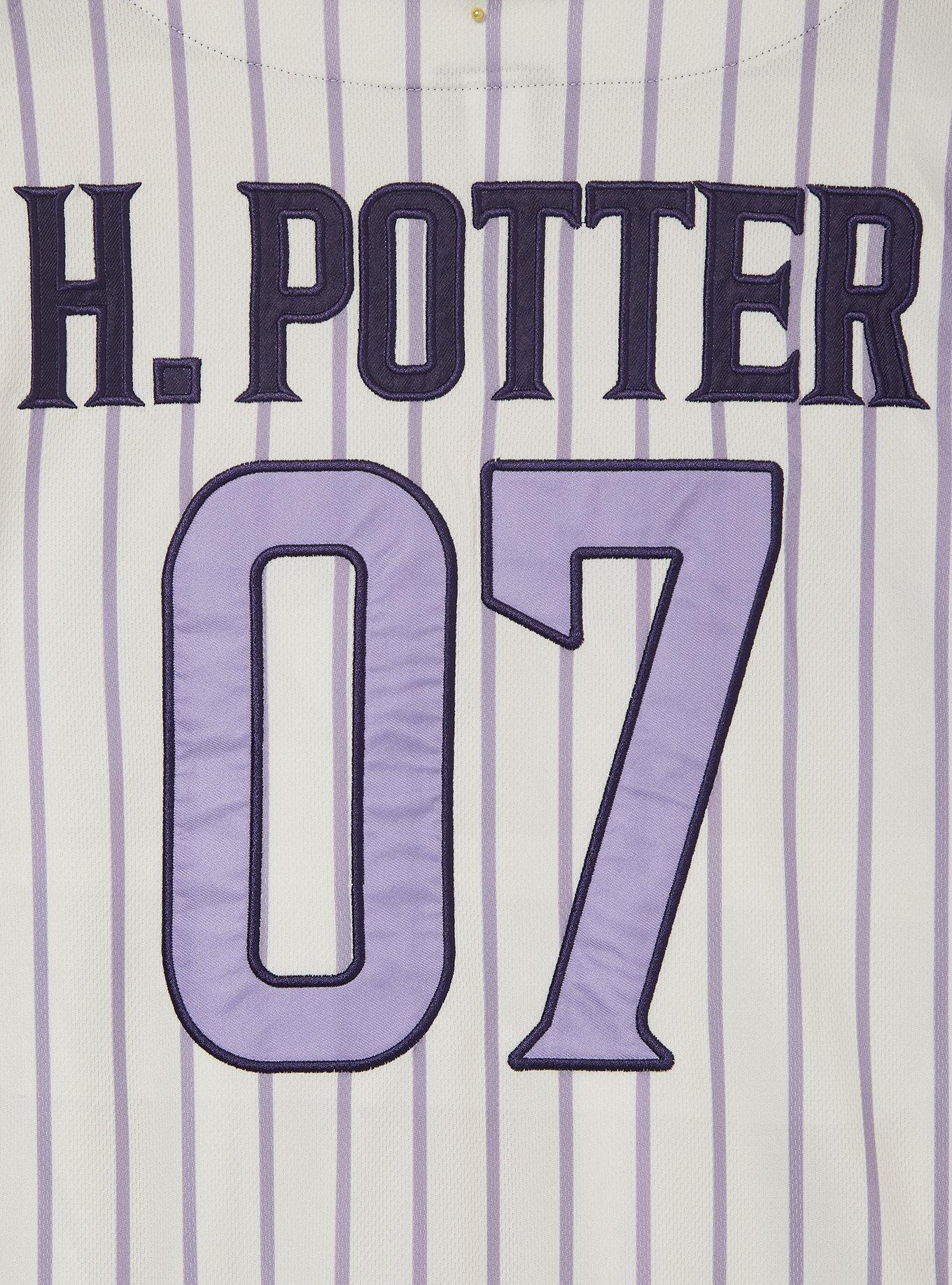 Harry Potter The Deathly Hallows Women's Cropped Baseball Jersey &mdash; BoxLunch Exclusive, PURPLE, alternate - view 4