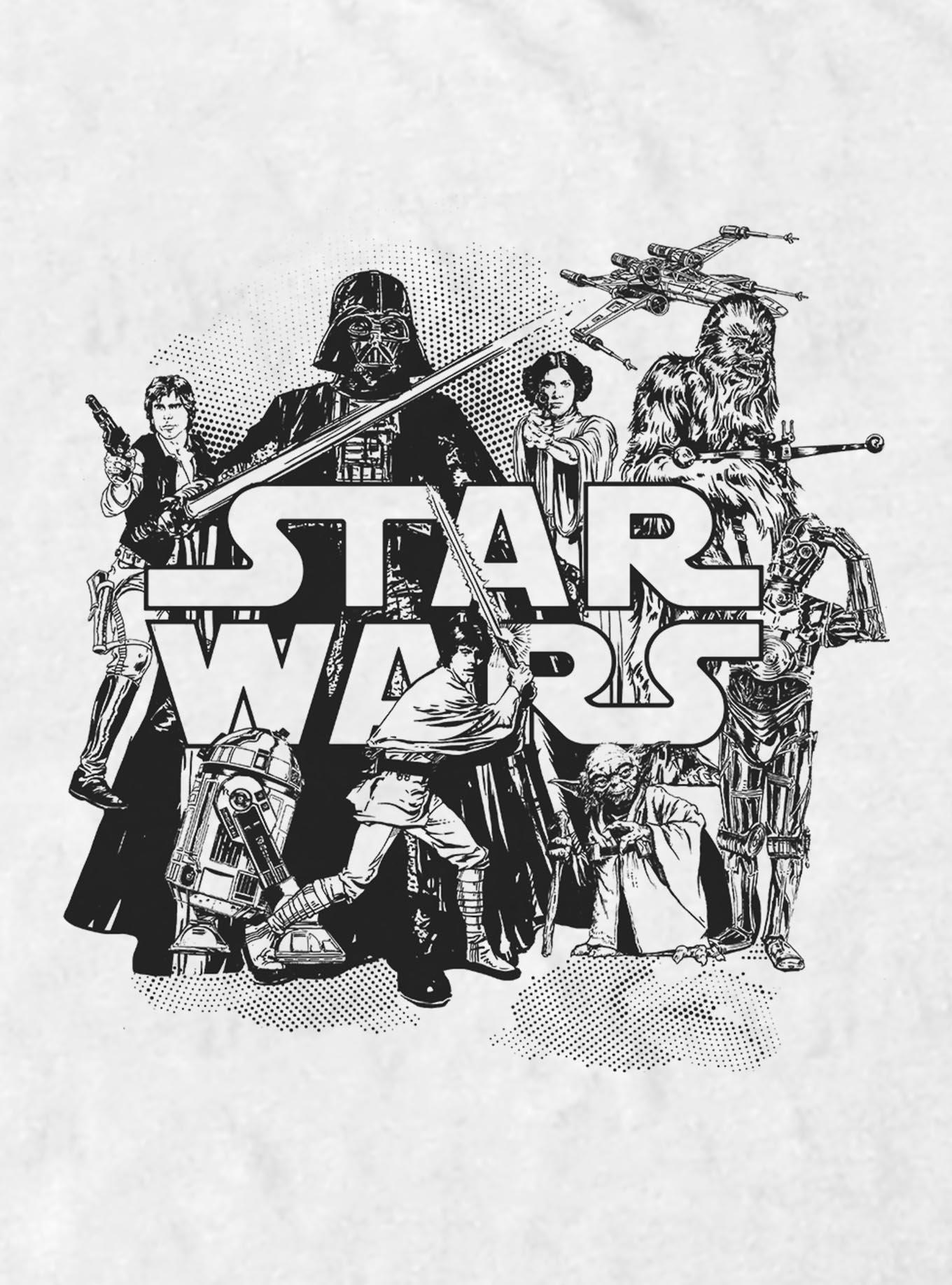 Star Wars A New Hope Group Collage T-Shirt, , hi-res
