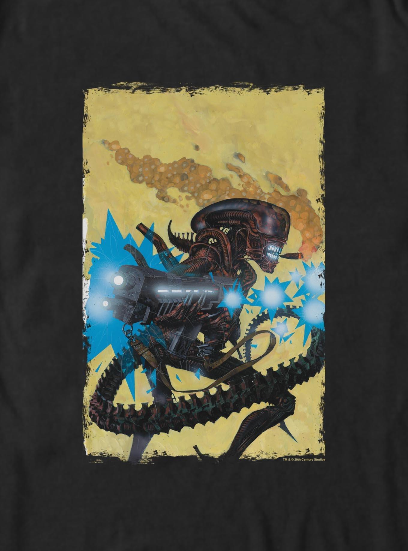 Alien Xenomorph Smoking T-Shirt, , hi-res