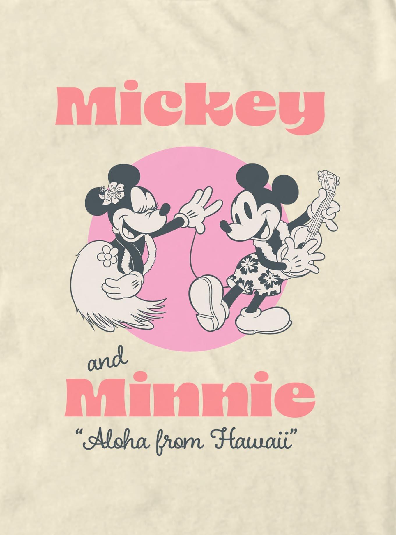 Disney Mickey Mouse & Minnie Mouse Aloha From Hawaii T-Shirt, , hi-res