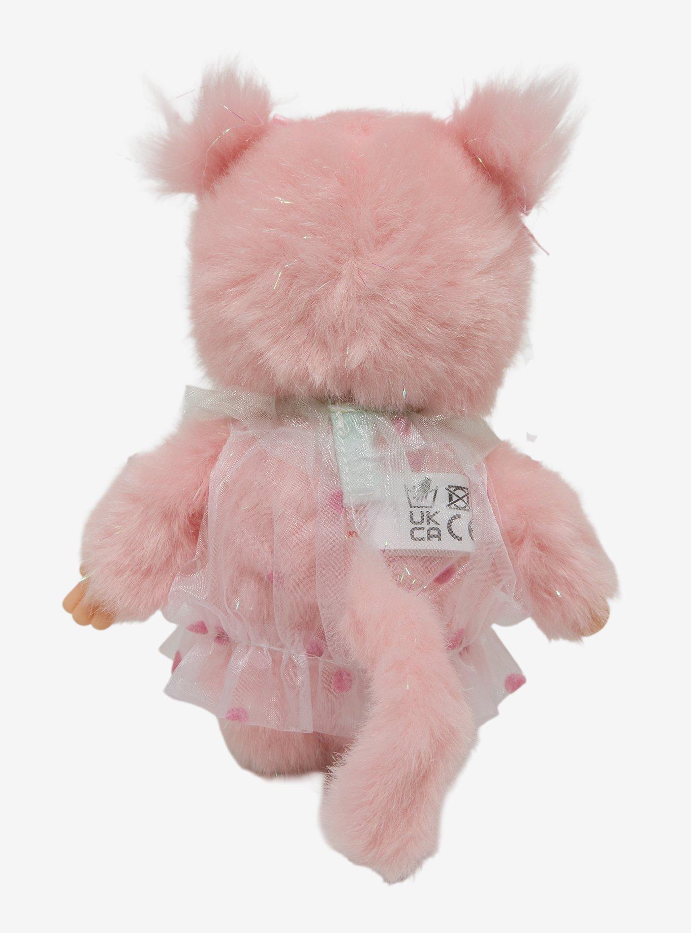 Monchhichi Pink Strawberry Girl Doll, , alternate - view 3