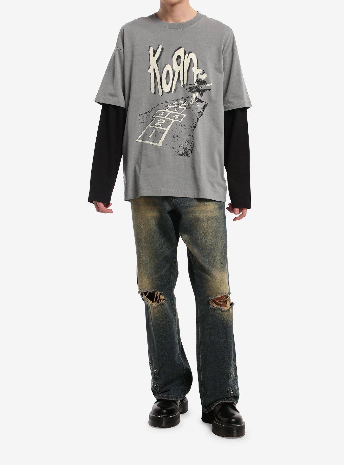 Korn Follow The Leader Twofer Long-Sleeve T-Shirt, CHARCOAL, alternate - view 2