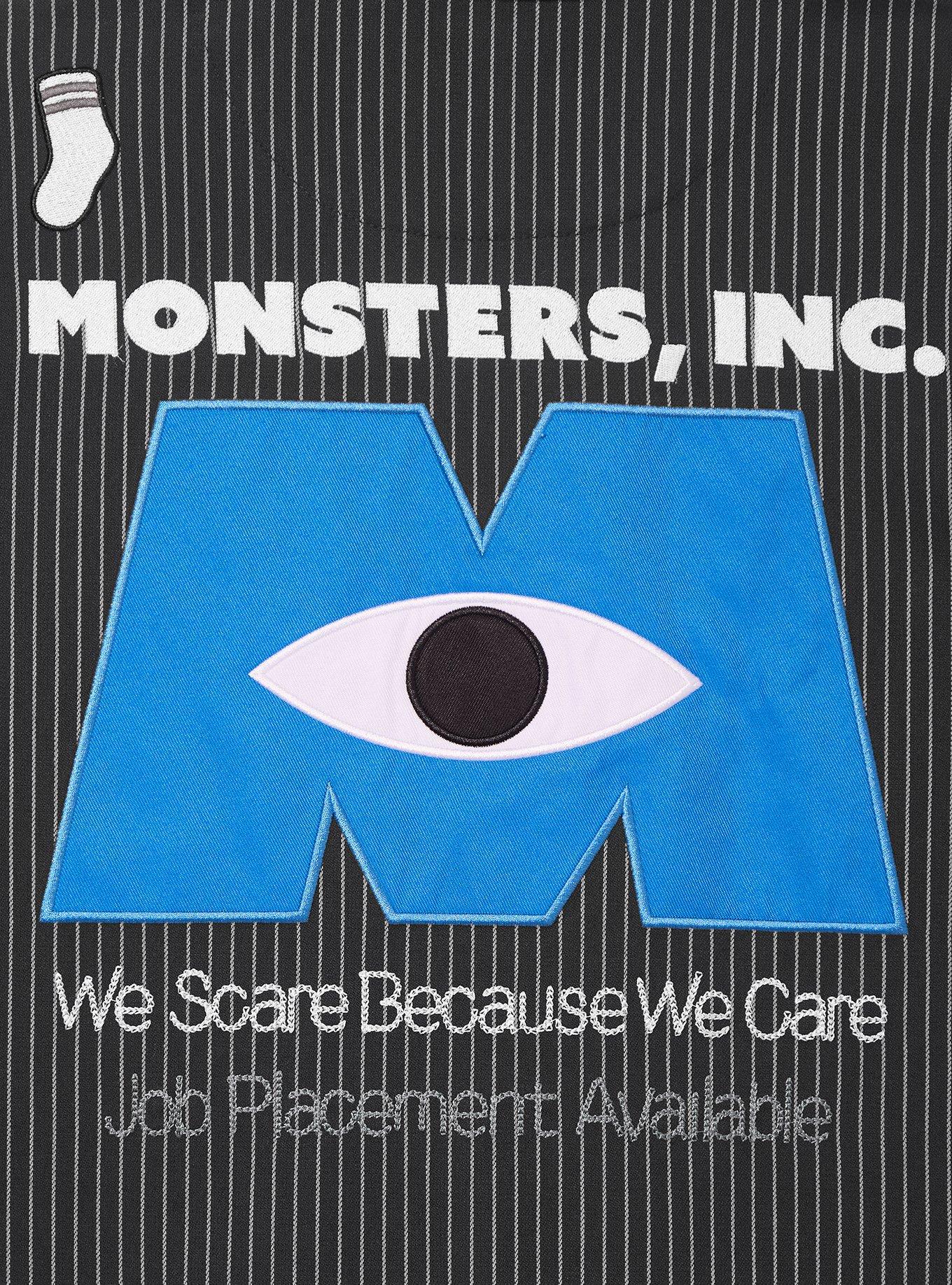 Disney Pixar Monsters, Inc. Sulley Striped Mechanic Woven T-Shirt - BoxLunch Exclusive, BLUE, alternate - view 4
