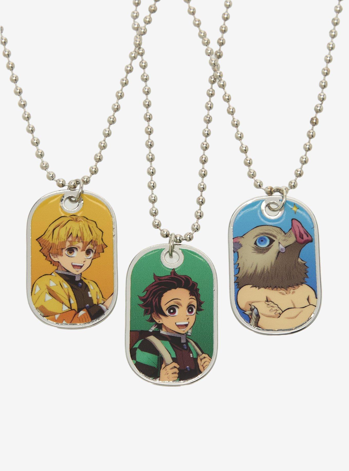 Demon Slayer: Kimetsu No Yaiba Trio Necklace Set, , alternate - view 3