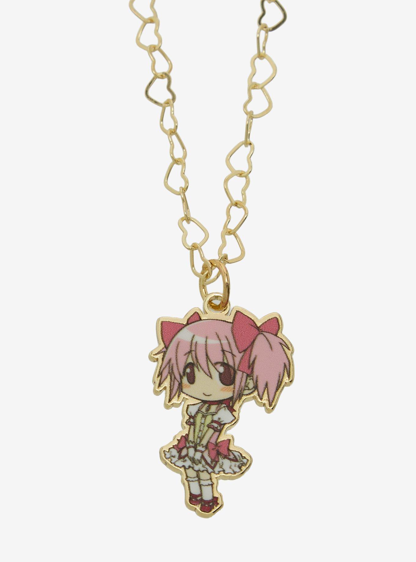 Puella Magi Madoka Magica Homura & Madoka Chibi Best Friend Necklace Set, , alternate - view 3