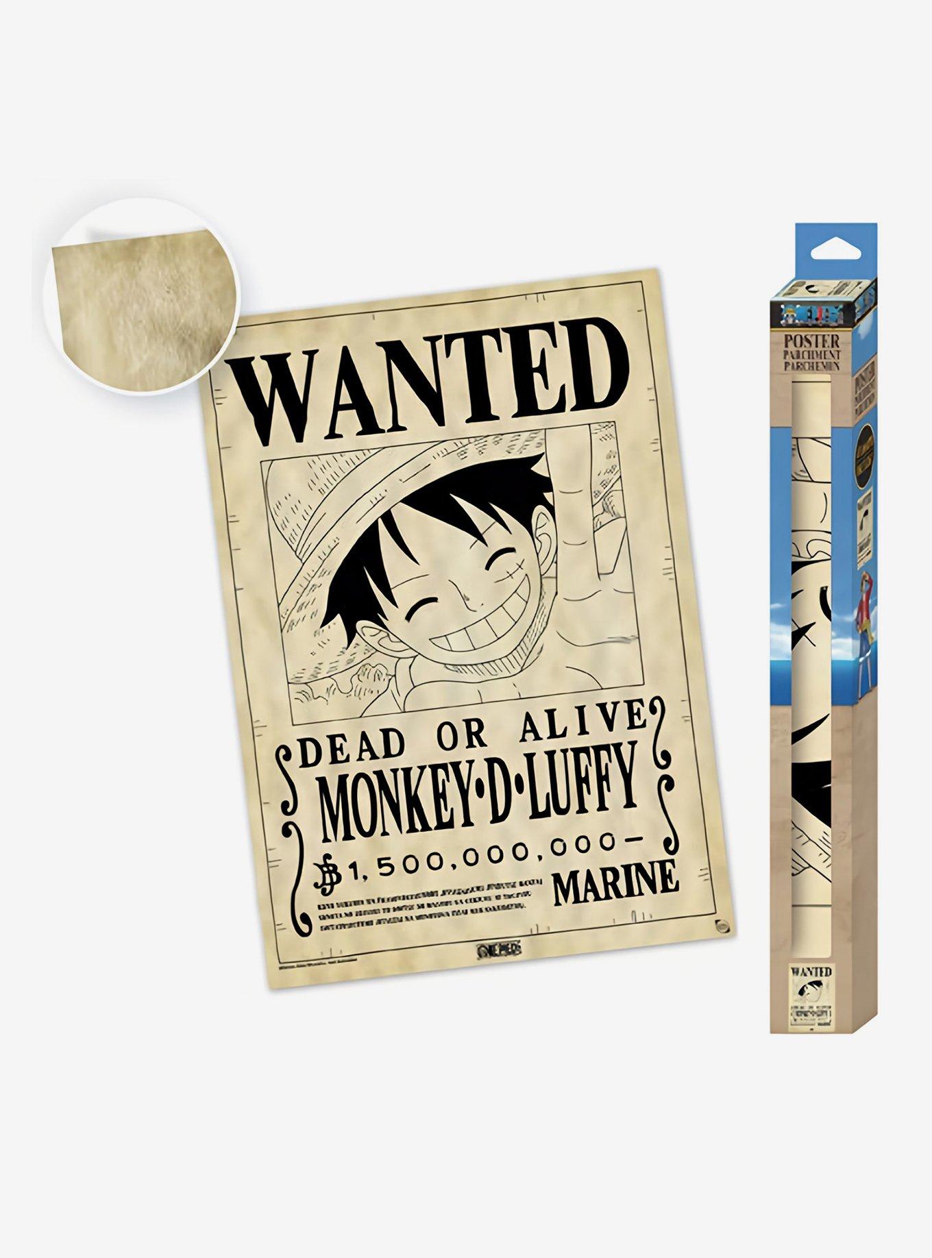 One Piece Luffy Wanted Poster, , hi-res