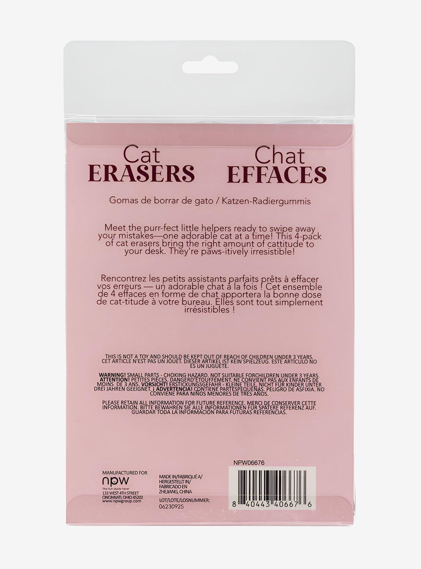 Cat Eraser Set, , alternate - view 3