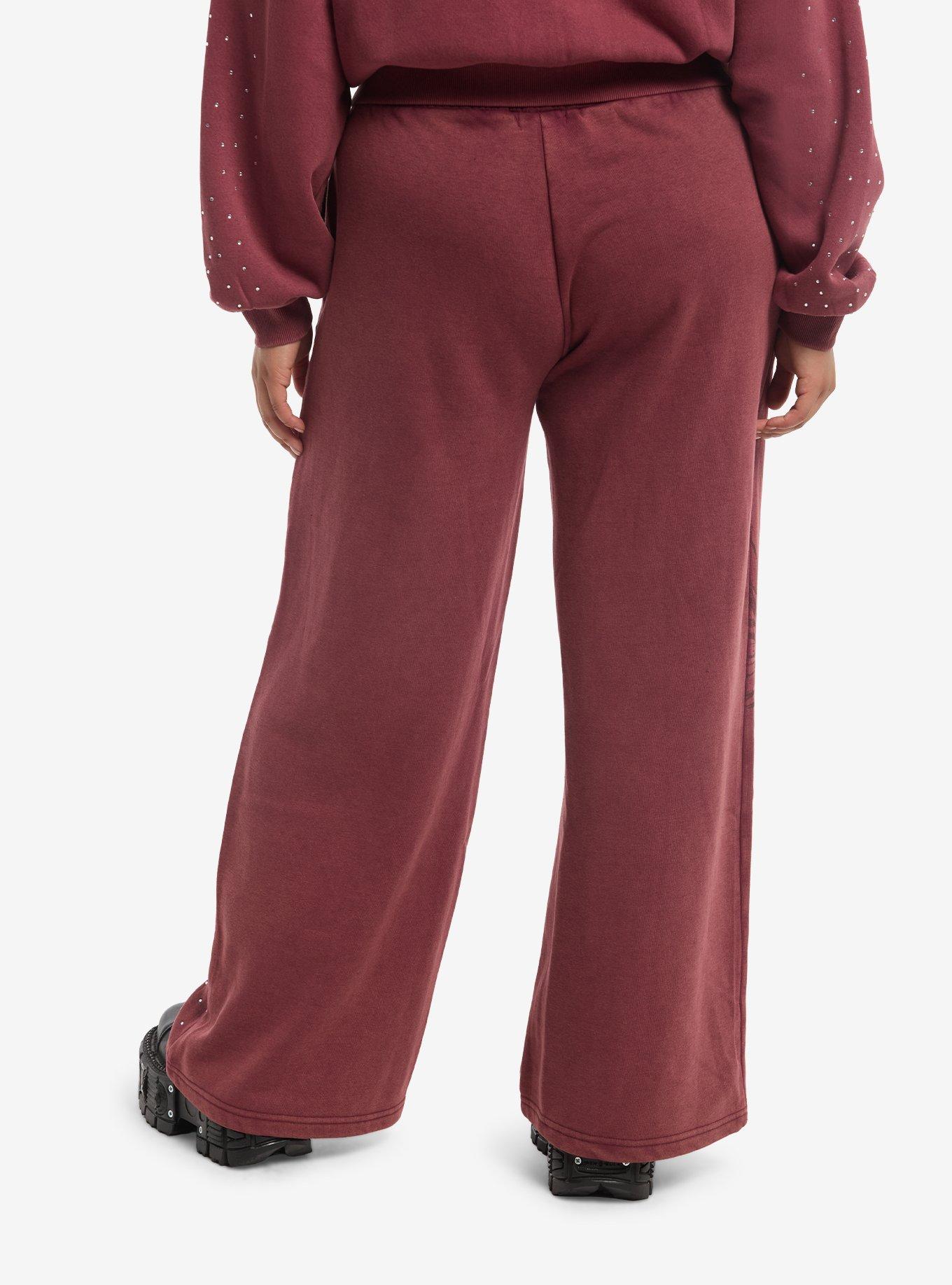 Social Collision Winged Cross Rhinestone Girls Lounge Pants Plus Size, MULTI, alternate - view 2
