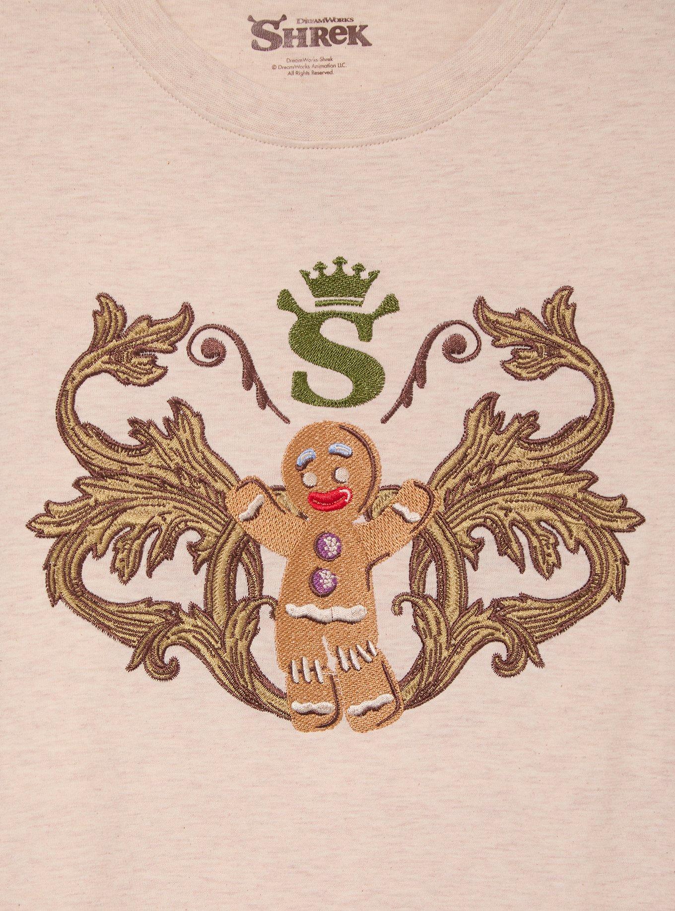 DreamWorks Shrek Gingy Women's T-Shirt - BoxLunch Exclusive, GREEN, alternate - view 3