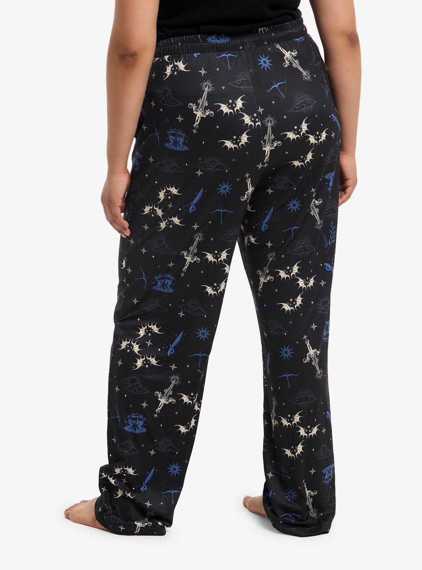 A Court Of Thorns And Roses Bat Boys Icon Pajama Pants Plus Size, MULTI, alternate - view 2