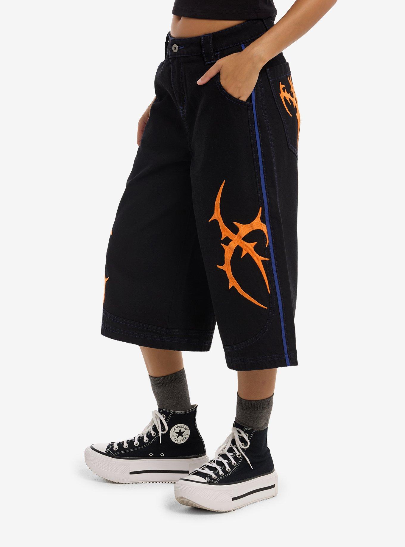 Social Collision Orange Cyber Sigil Jorts, MULTI, alternate - view 3