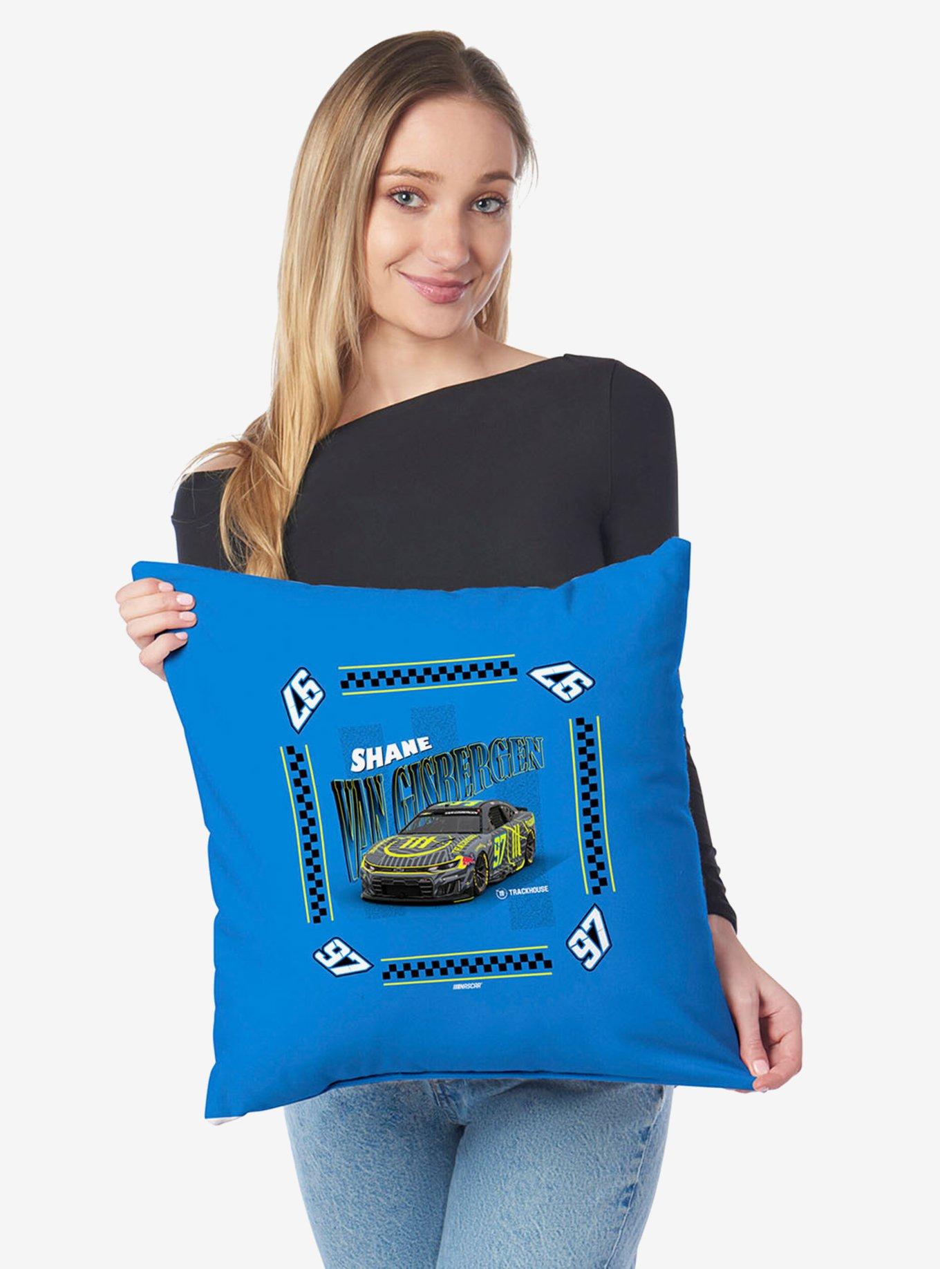 NASCAR Shane Van Gisbergen Whimsical Checks Throw Pillow, , hi-res