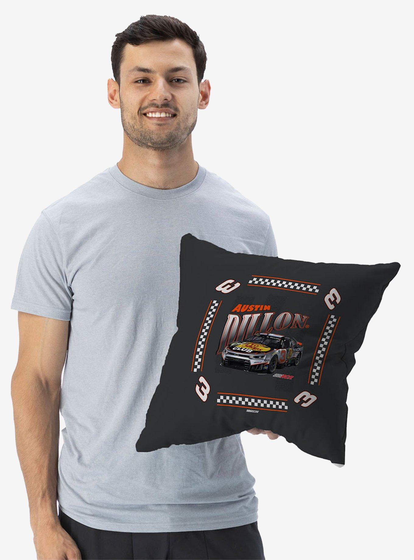 NASCAR Austin Dillon Whimsical Checks Throw Pillow, , alternate
