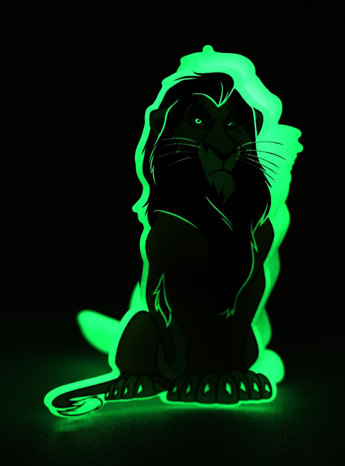 Disney The Lion King Scar Glow-In-The-Dark Claw Hair Clip, , alternate - view 3