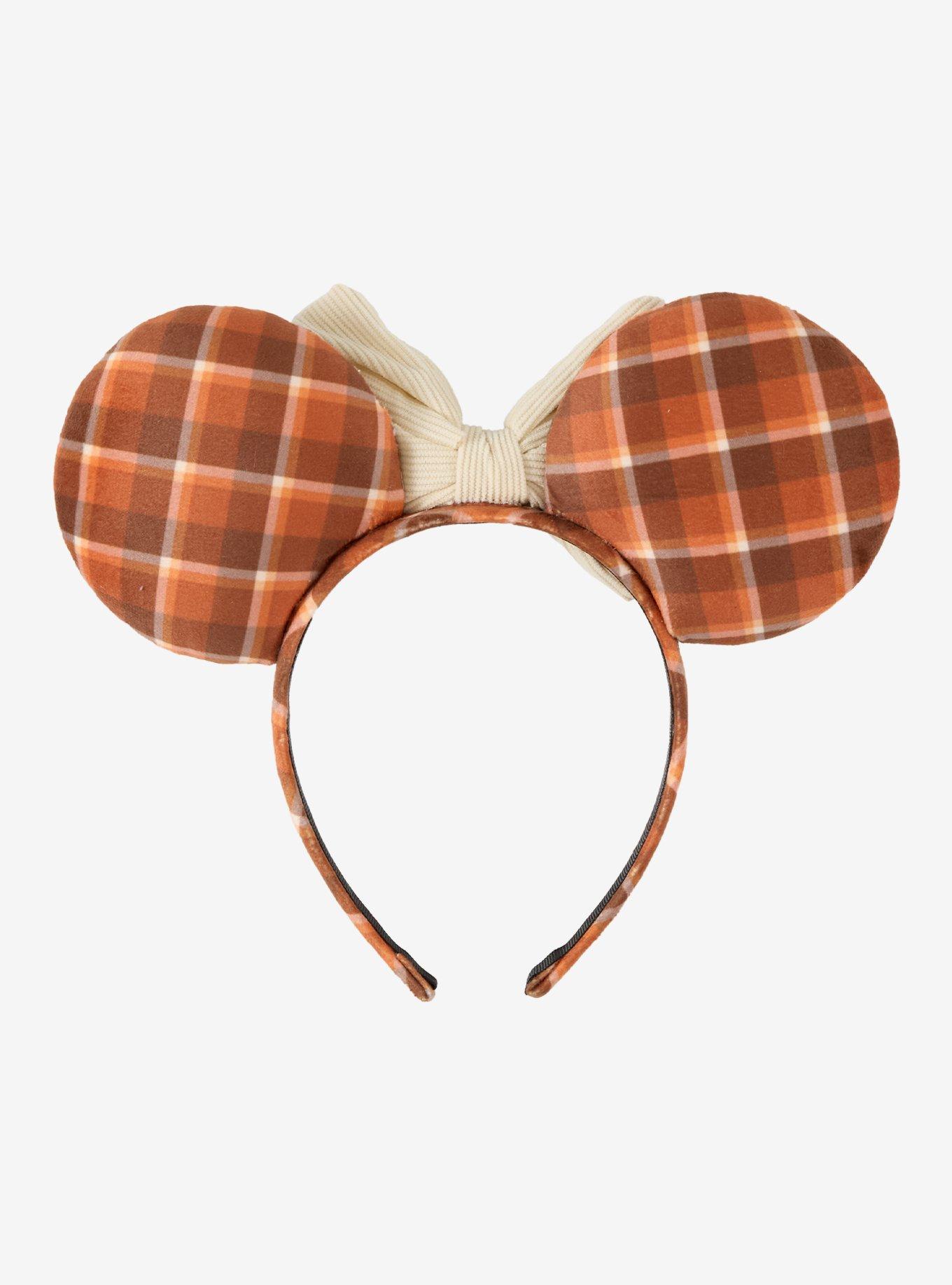Disney Minnie Mouse Fall Plaid Mouse Ear Headband, , alternate - view 3