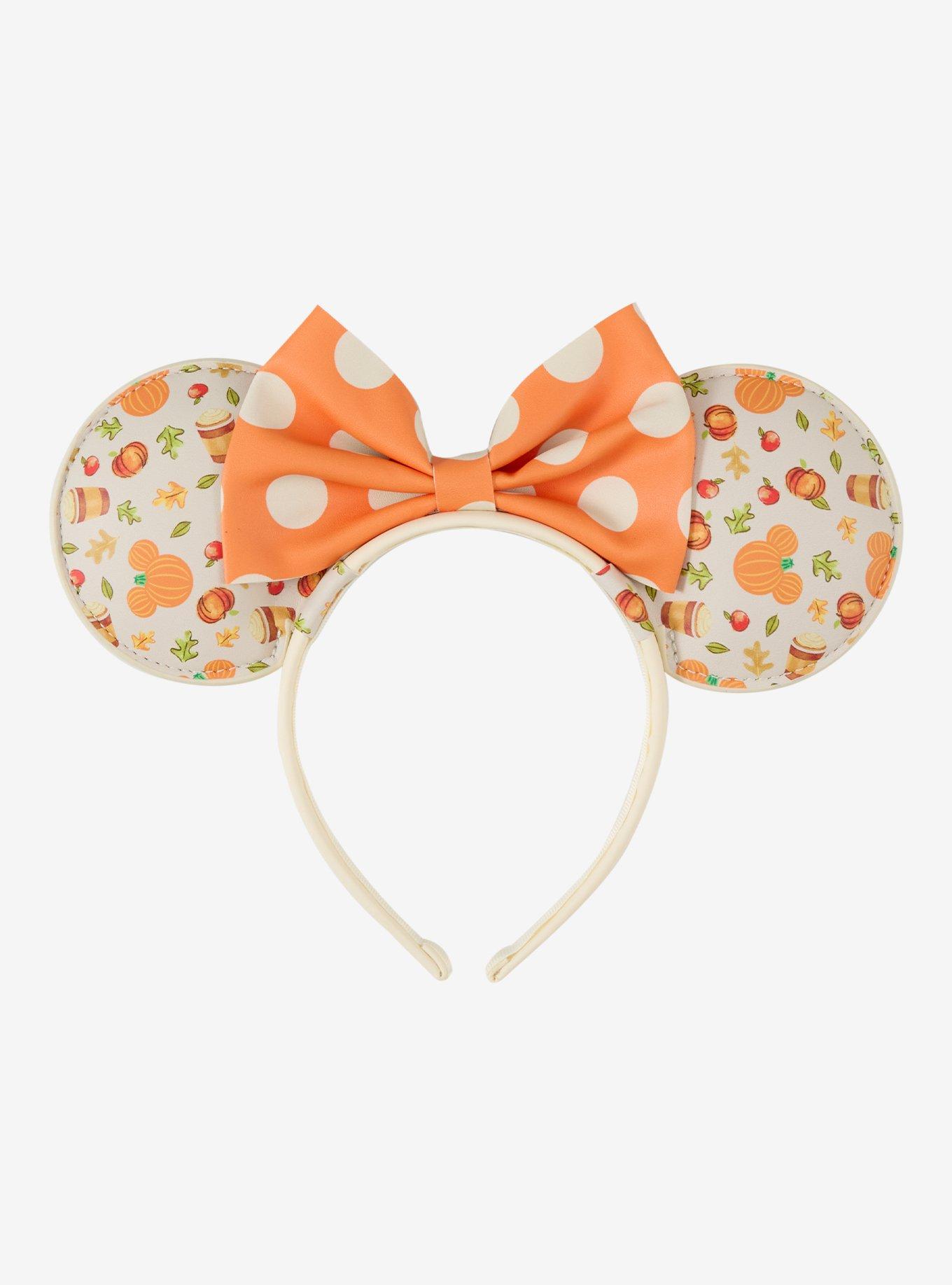 Disney Minnie Mouse Pumpkin Icons Mouse Ear Headband, , hi-res
