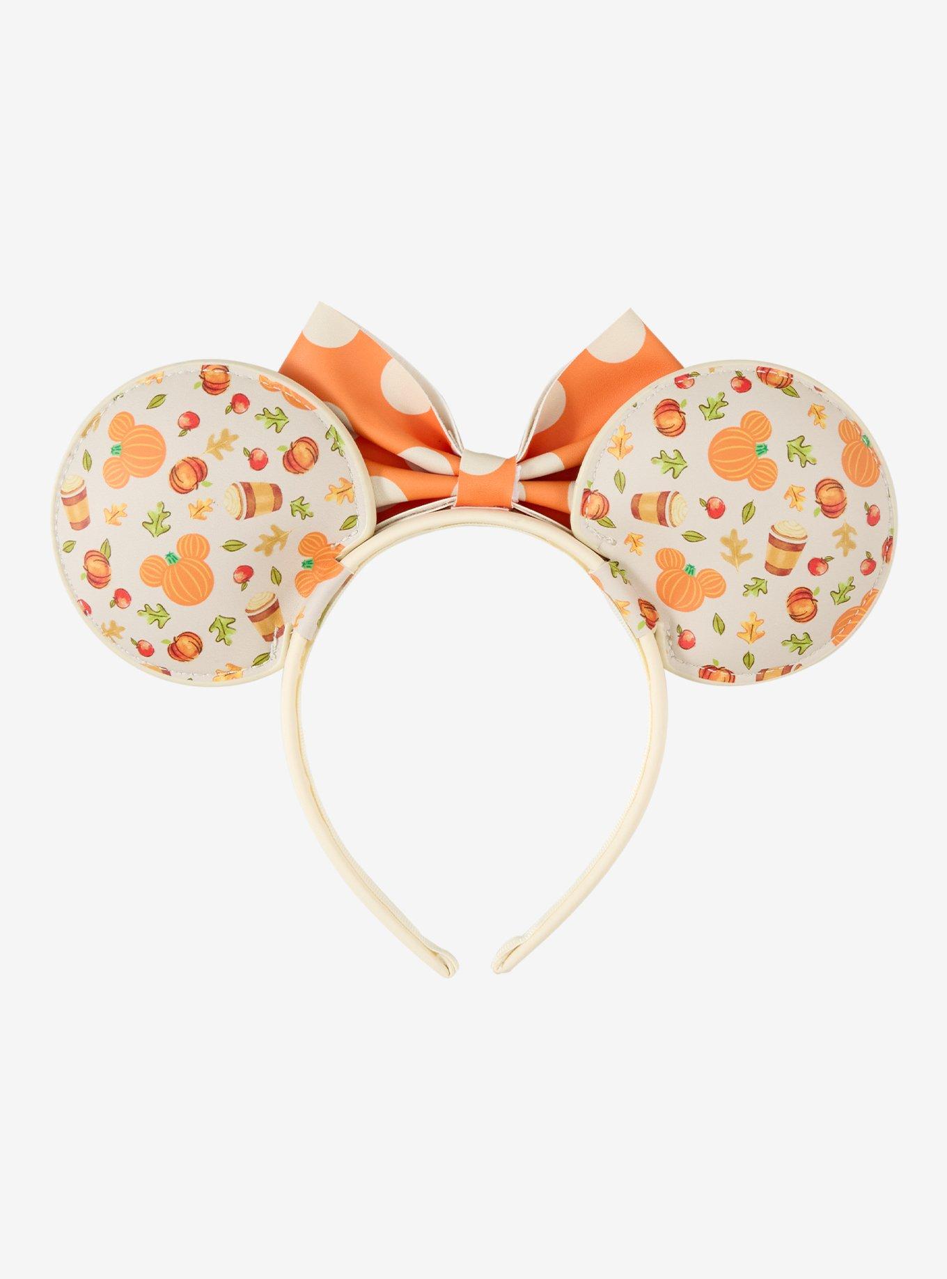 Disney Minnie Mouse Pumpkin Icons Mouse Ear Headband, , alternate - view 3