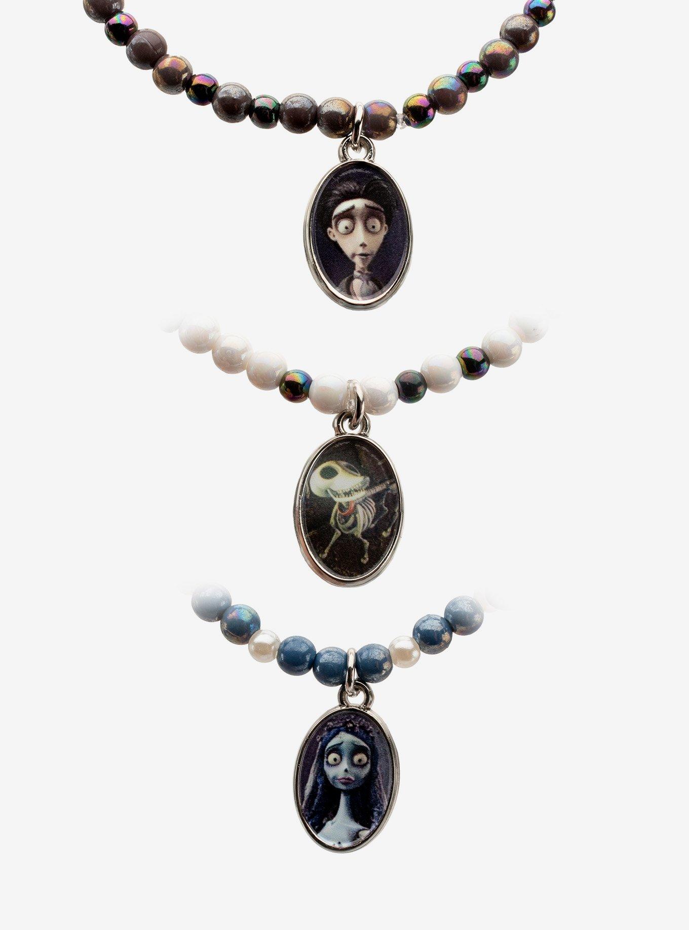Corpse Bride Portrait Bead Bracelet Set, , alternate - view 3