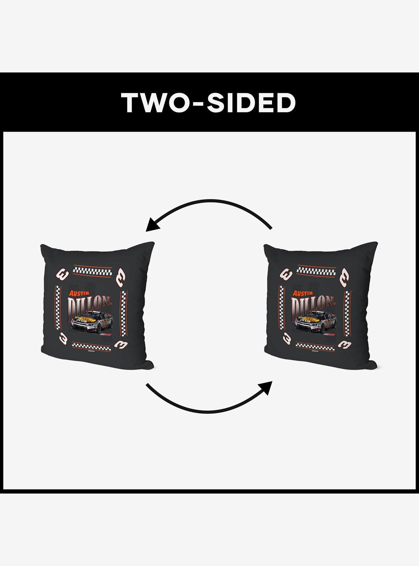 NASCAR Austin Dillon Whimsical Checks Throw Pillow, , alternate