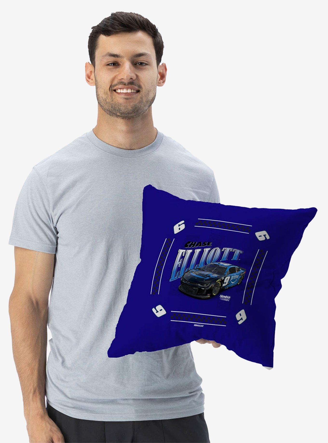 NASCAR Chase Elliott Prime Whimsical Checks Throw Pillow, , alternate