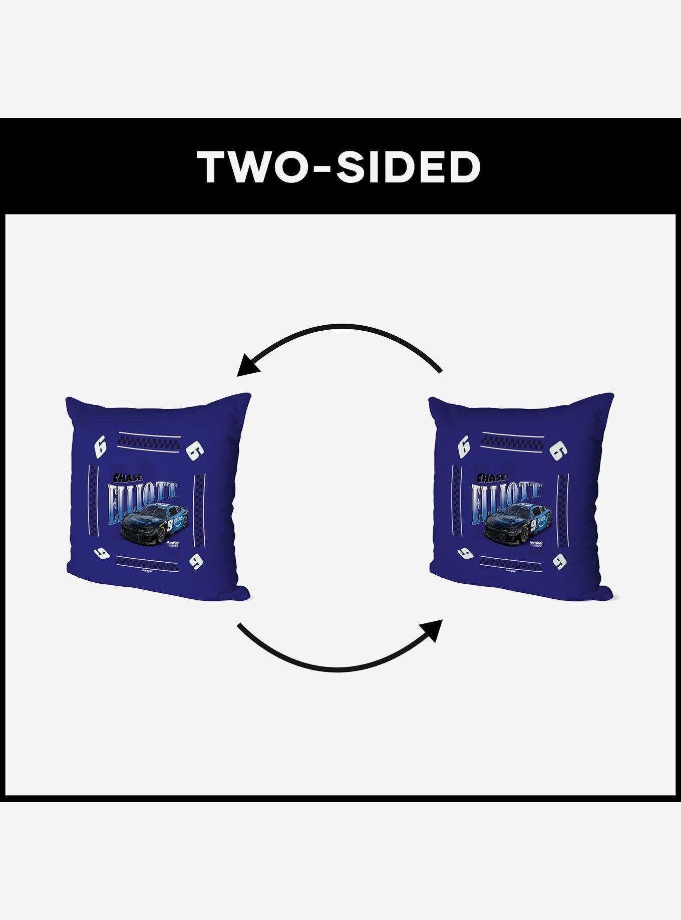 NASCAR Chase Elliott Prime Whimsical Checks Throw Pillow, , alternate