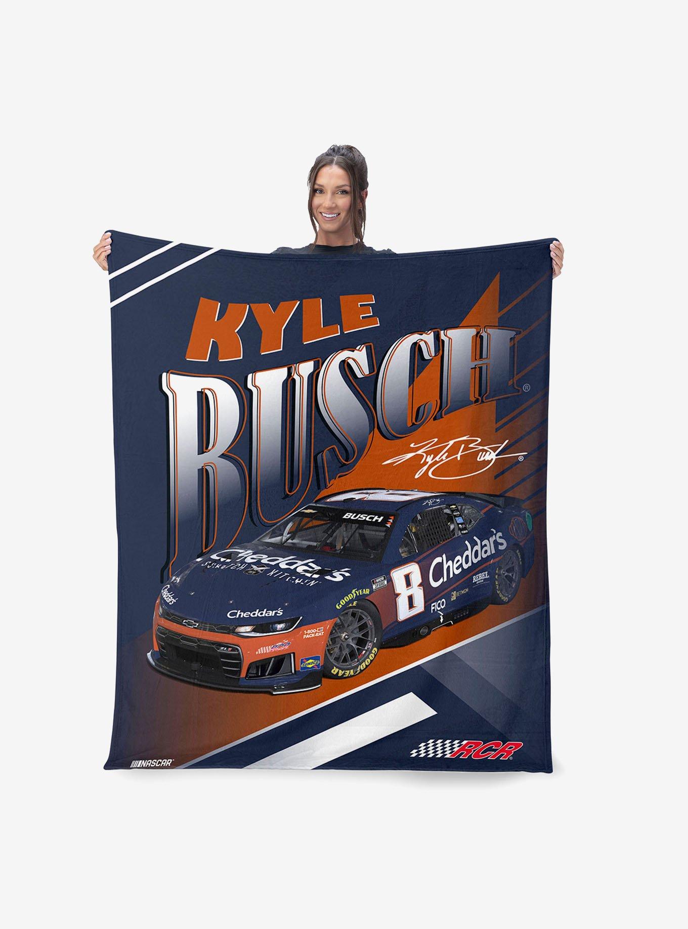 NASCAR Kyle Busch Cheddars Comet Car Silk Touch Throw Blanket, , hi-res