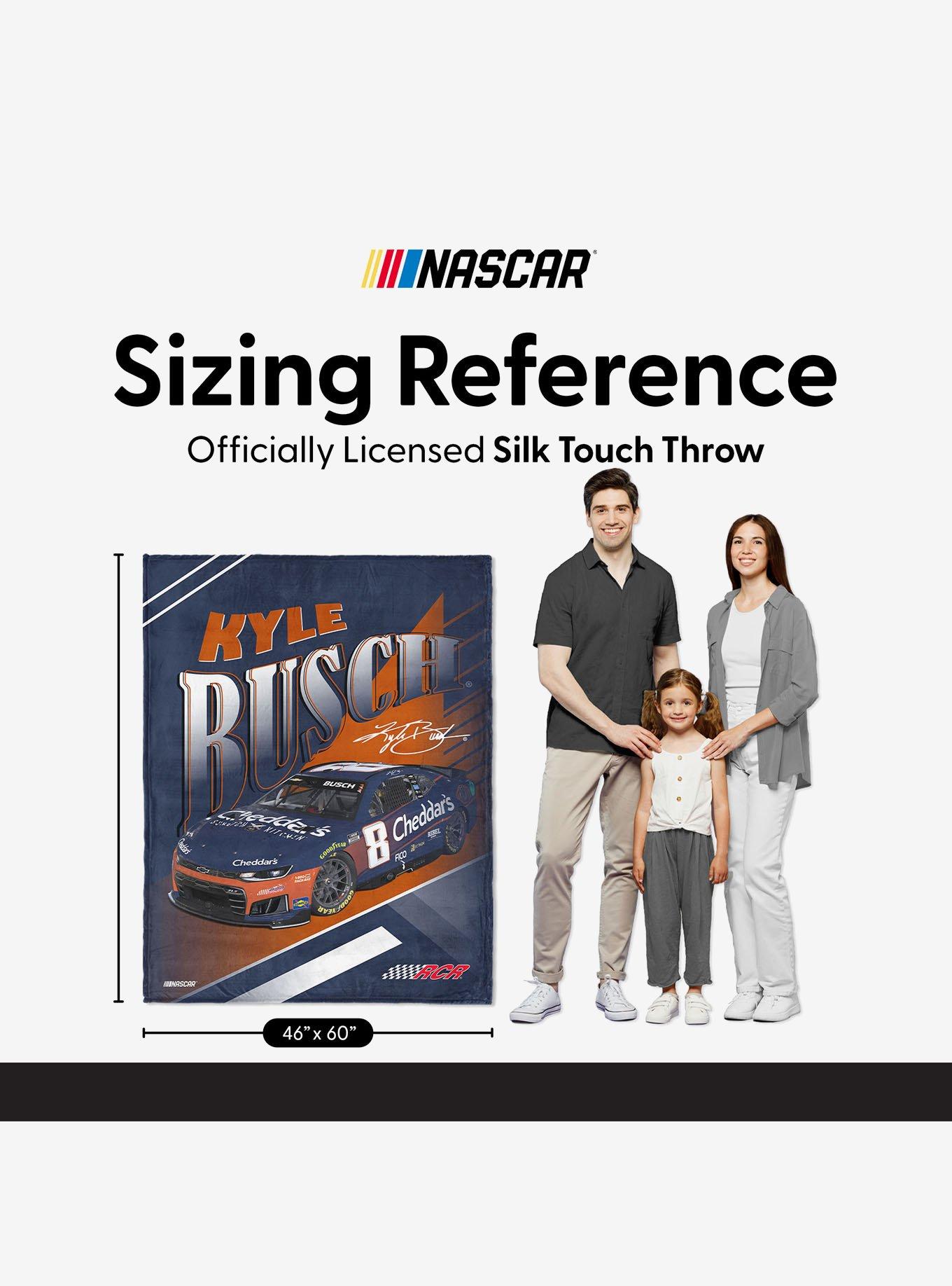 NASCAR Kyle Busch Cheddars Comet Car Silk Touch Throw Blanket, , alternate
